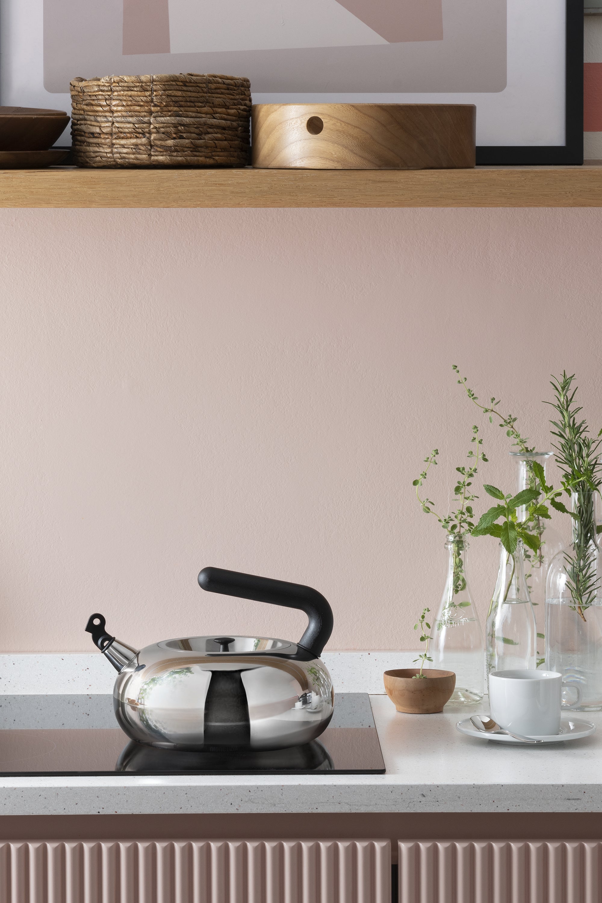 Bulbul Induktionskessel Chrom mit Schwarz