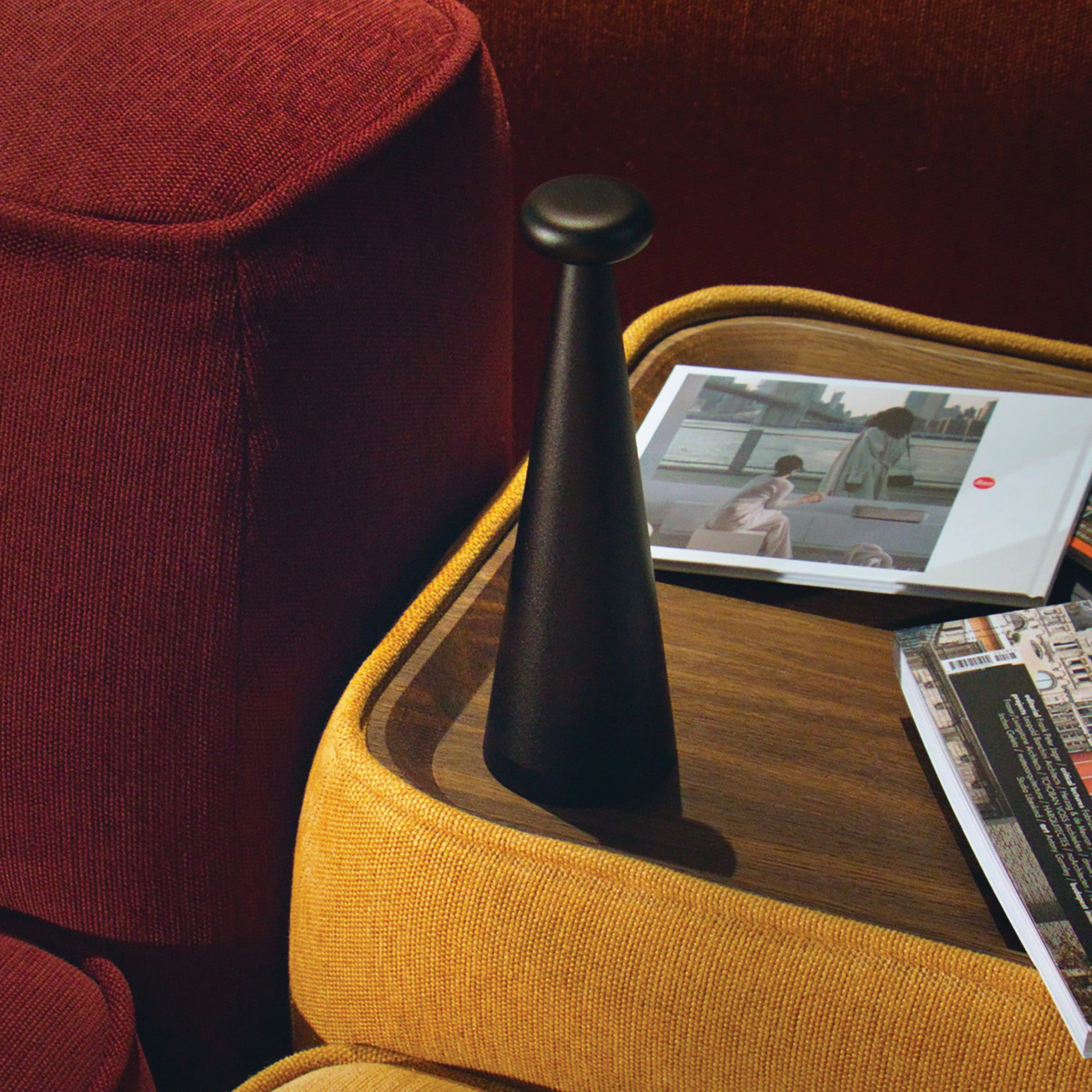 Tragbare LED-Lampe BEDIN braun