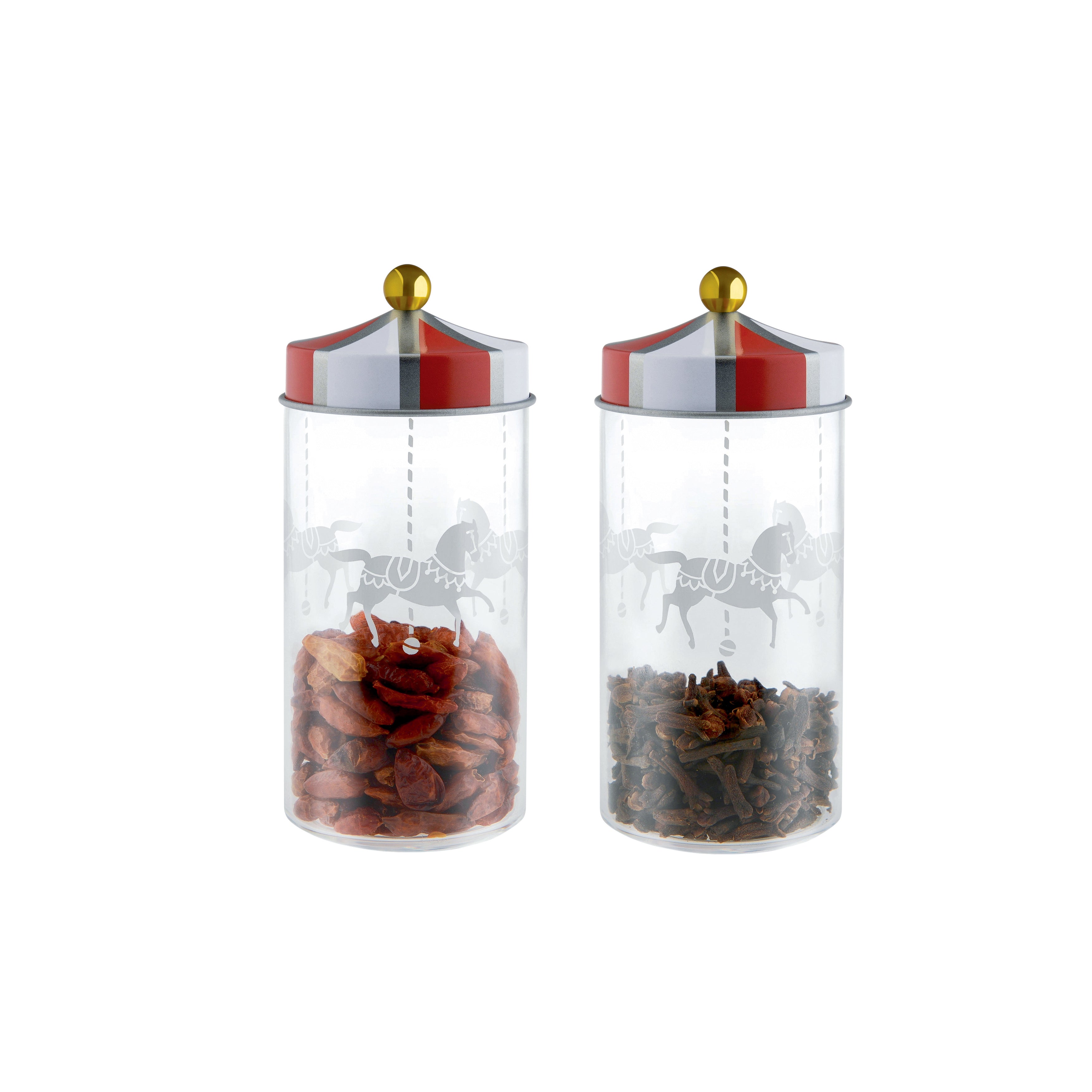 Container -Zirkusglas mit Siebdrucken