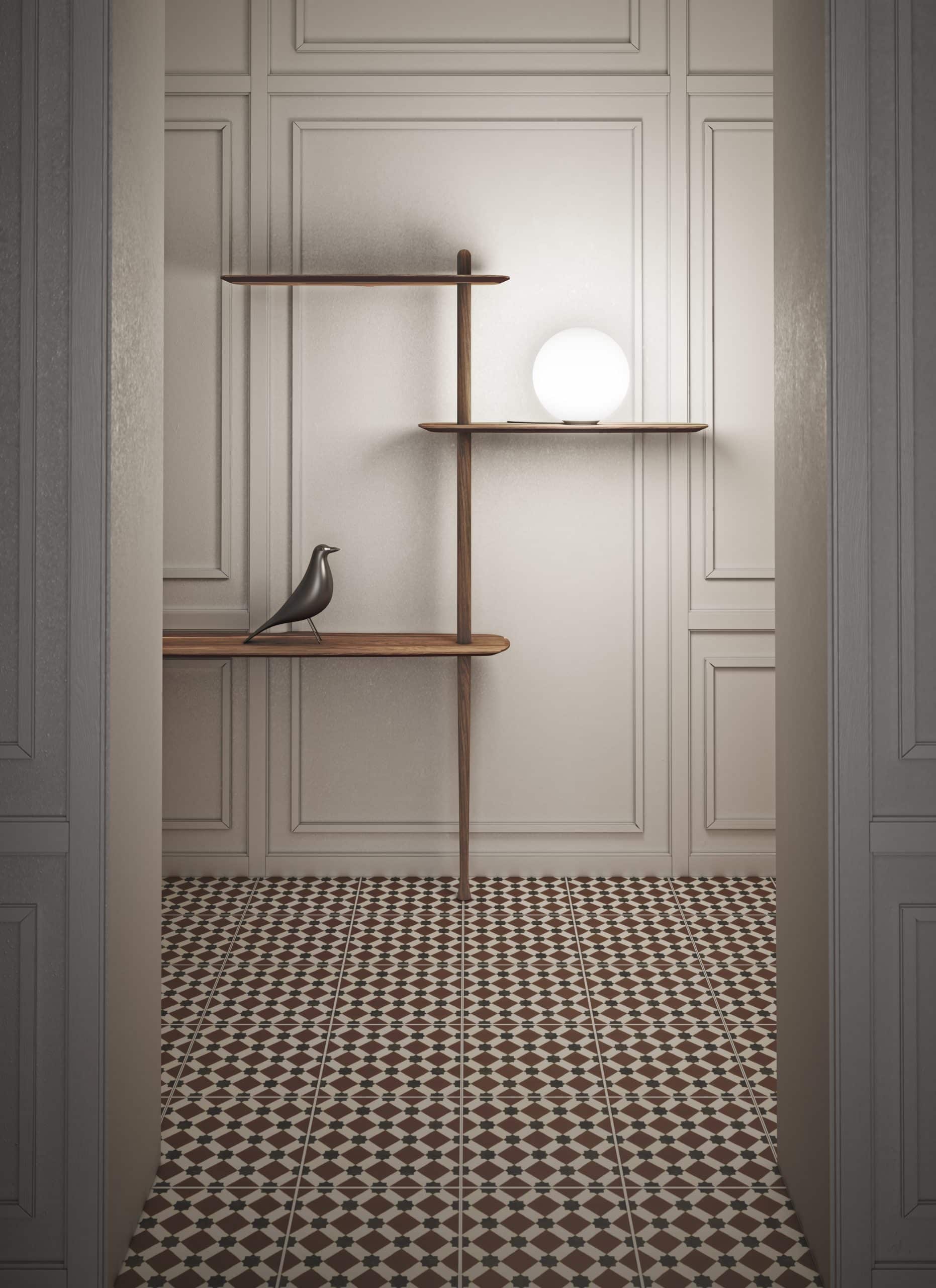 UNICA Shelf - CONFIGURATION 04 walnut veneer