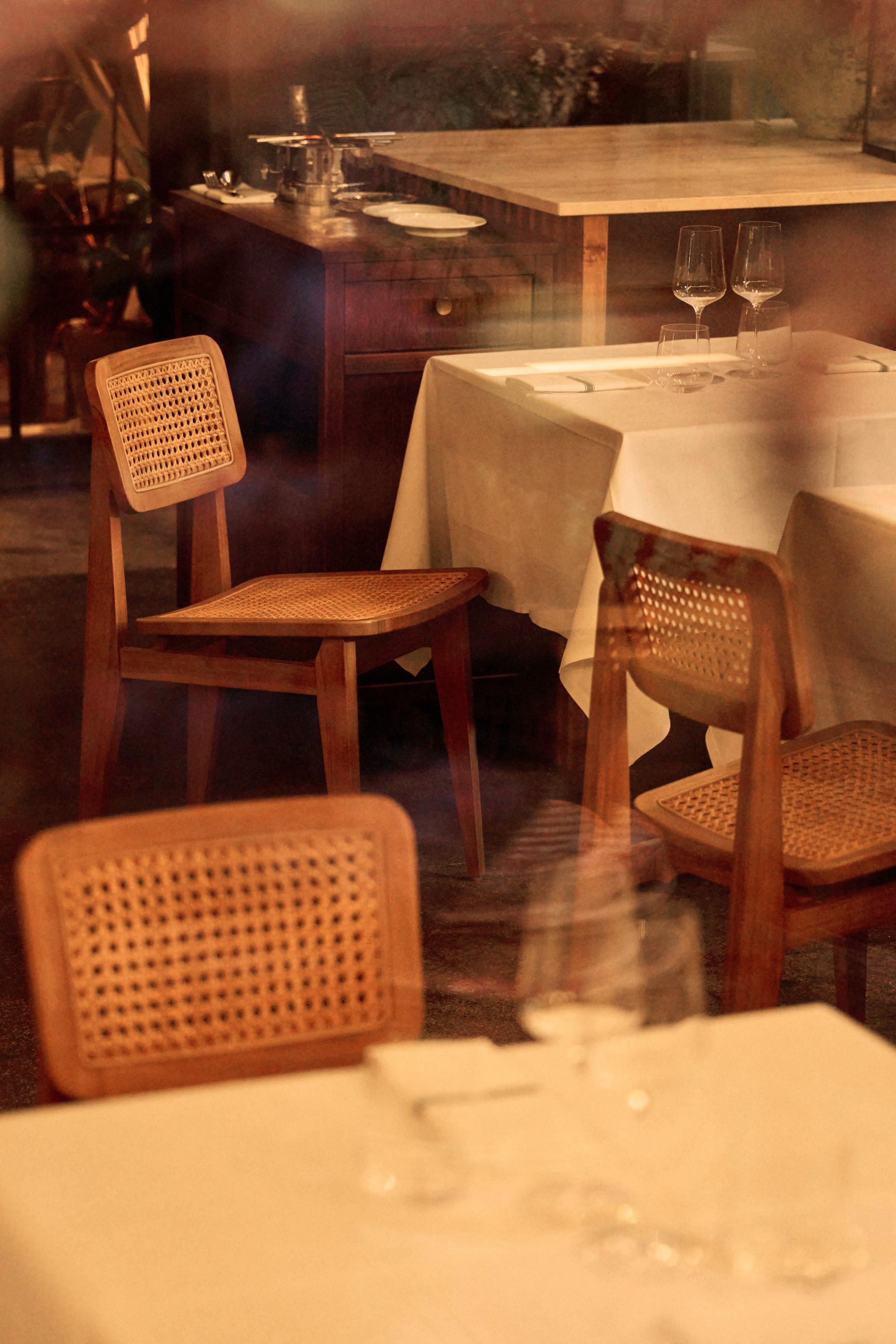 Gartenstuhl C-CHAIR aus Teakholz mit Geflecht