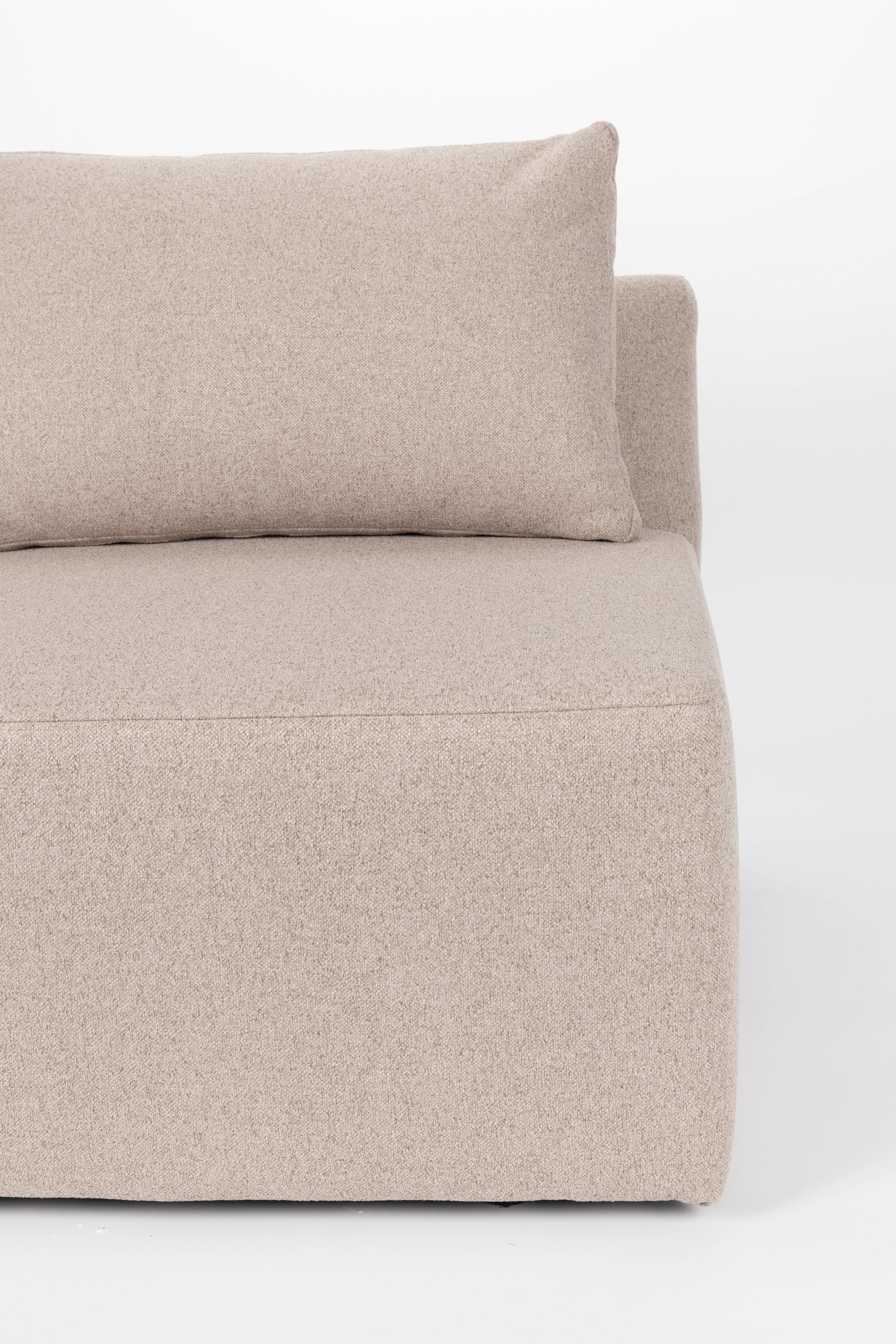 Modulares Sofa PROSPER - linkes Endelement in Cappuccino
