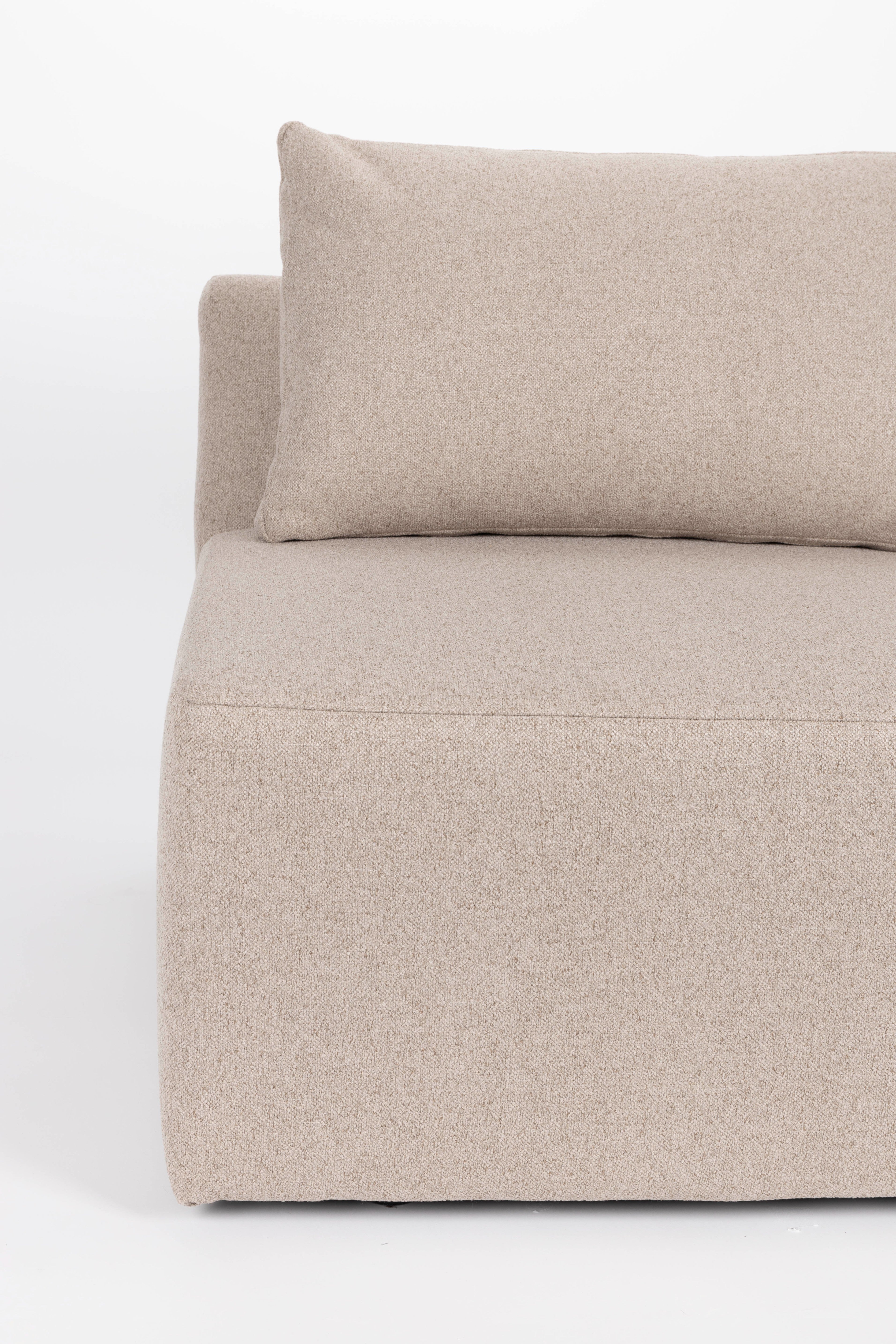 Modulares Sofa PROSPER - Endelement rechts cappuccino