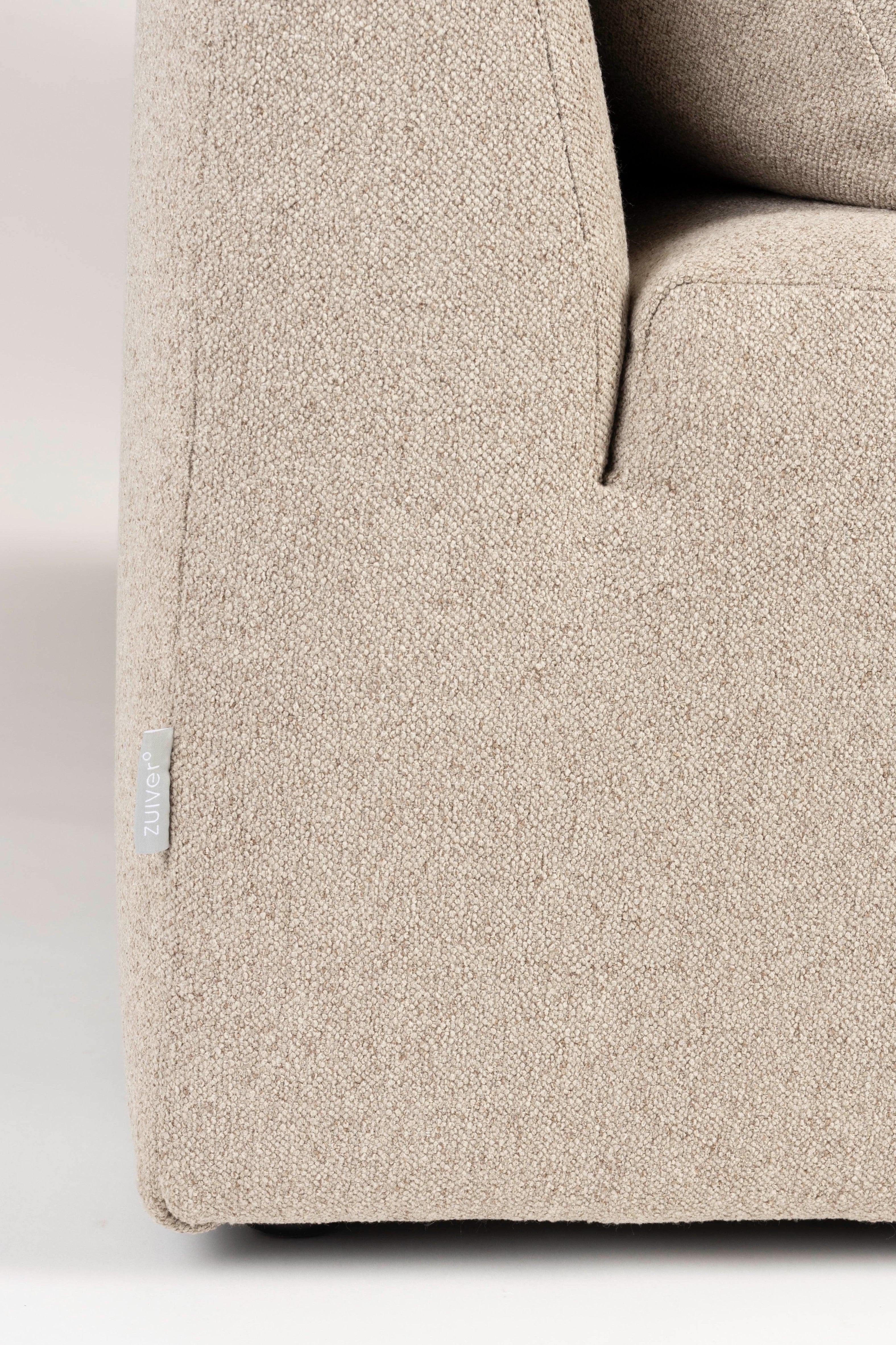 Modulares Sofa PROSPER - linksseitiger Chaiselongue Cappuccino
