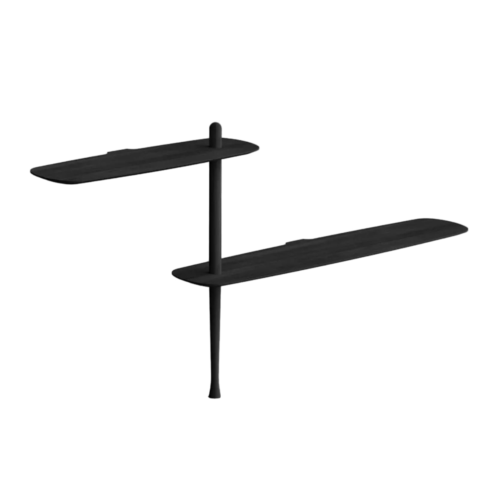 Wandkonsole UNICA - KONFIGURATION 03 schwarzes Eschenfurnier