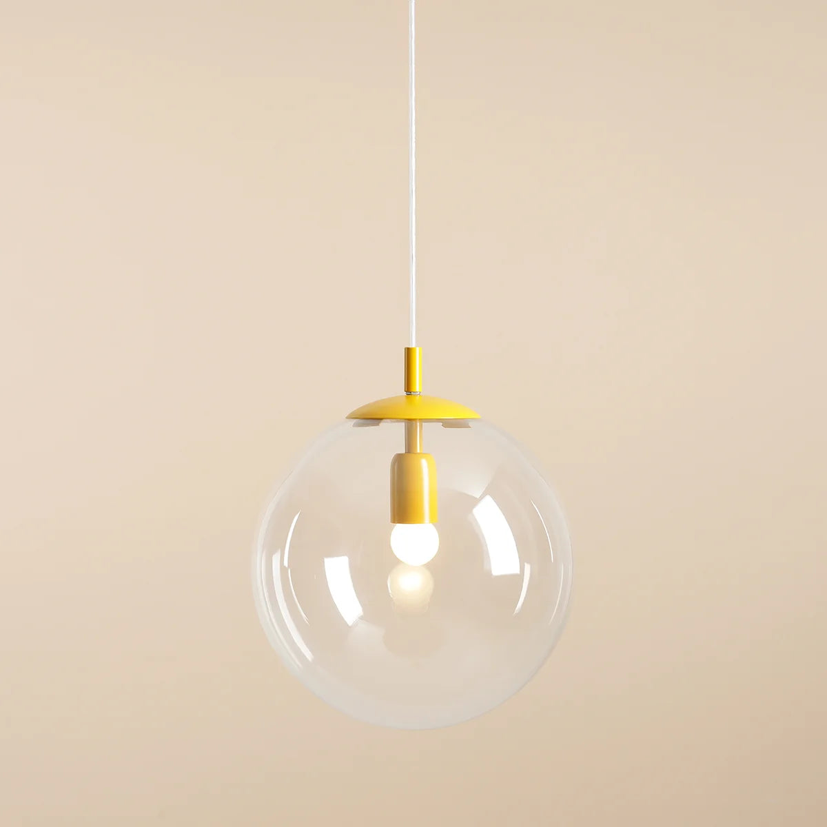 GLOBE Pendelleuchte senfgelb