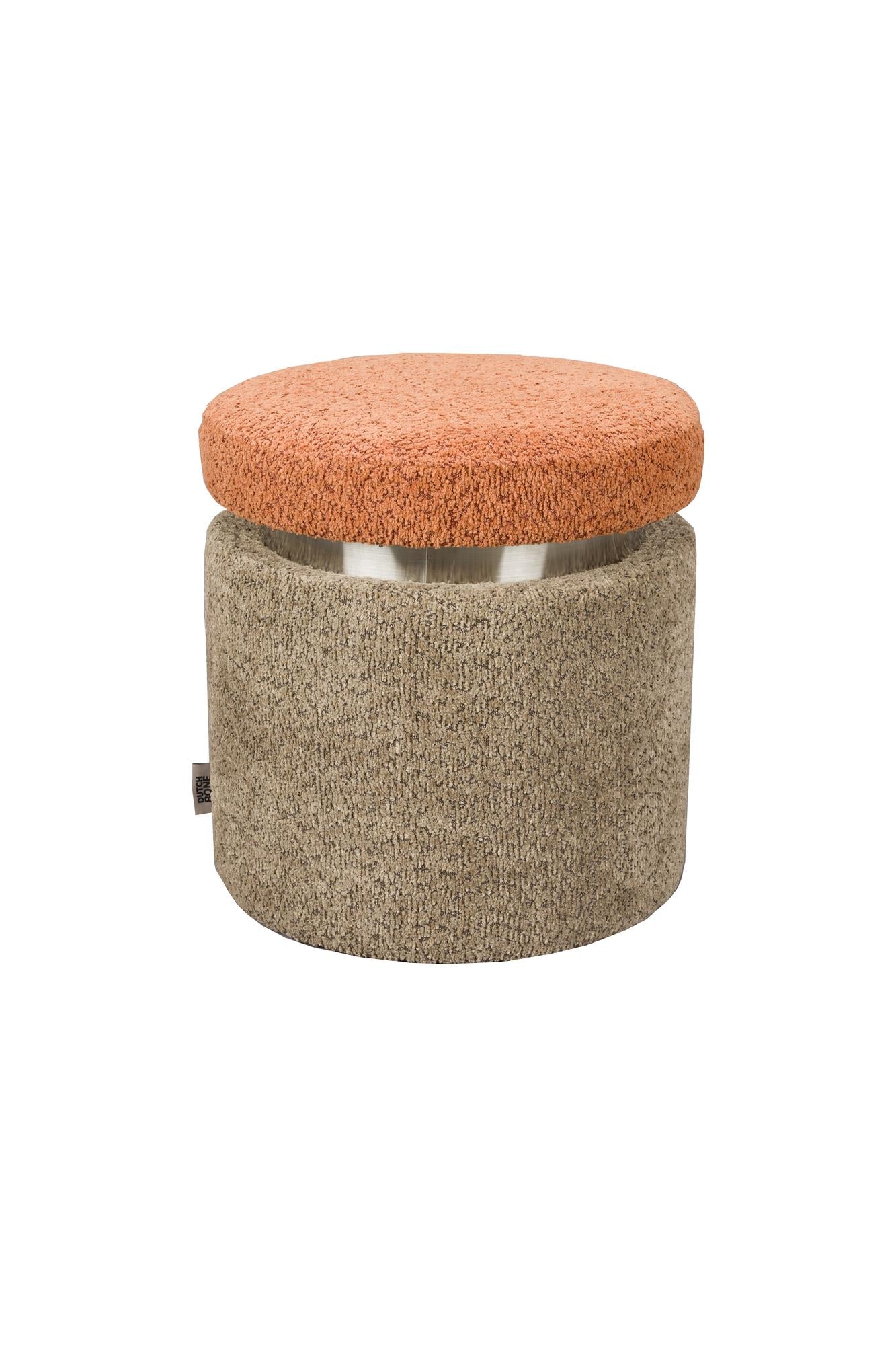 Pouf Orange Sleep mit Beige