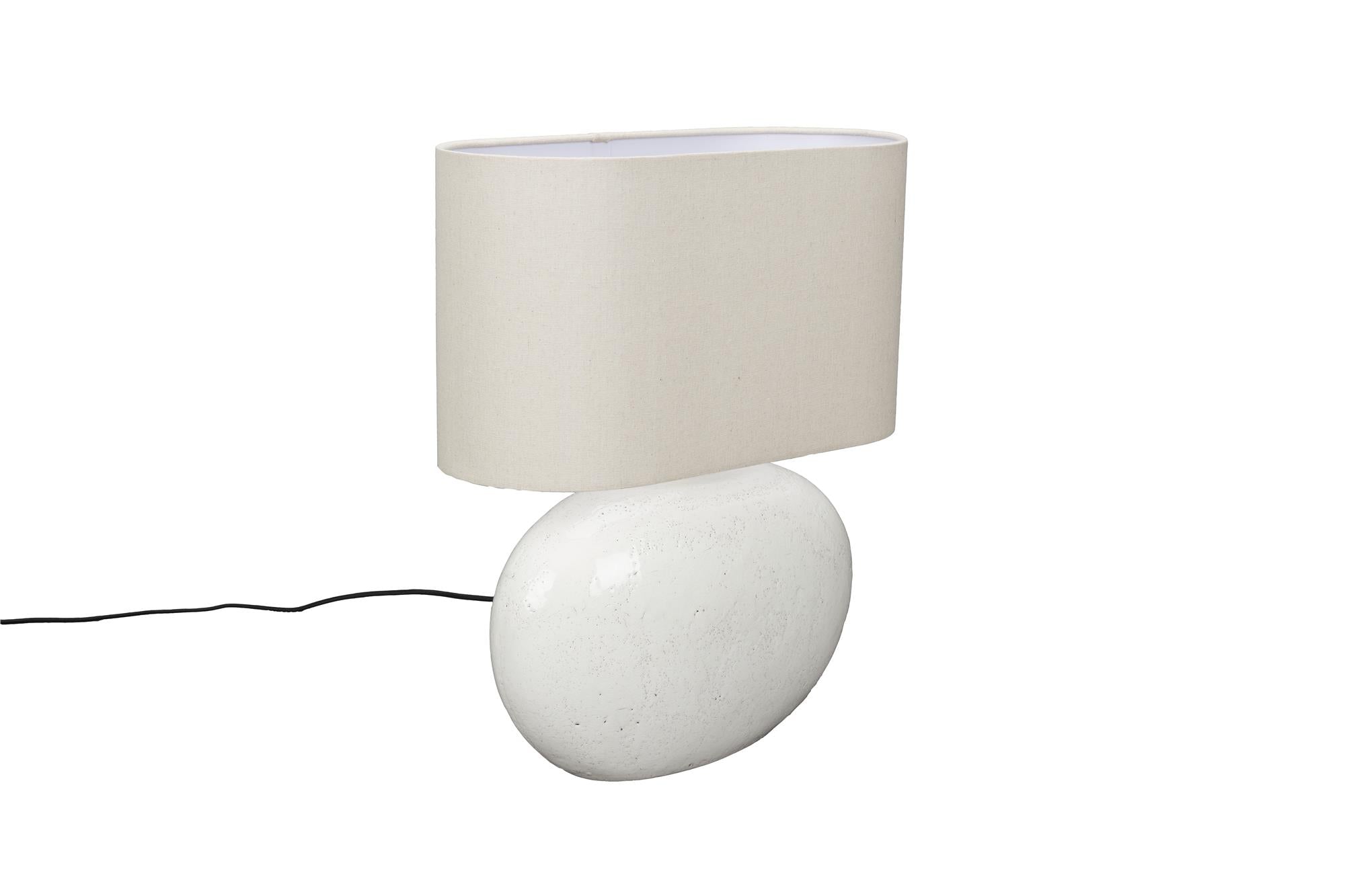 Hailey Tischlampenlicht Beige Keramik