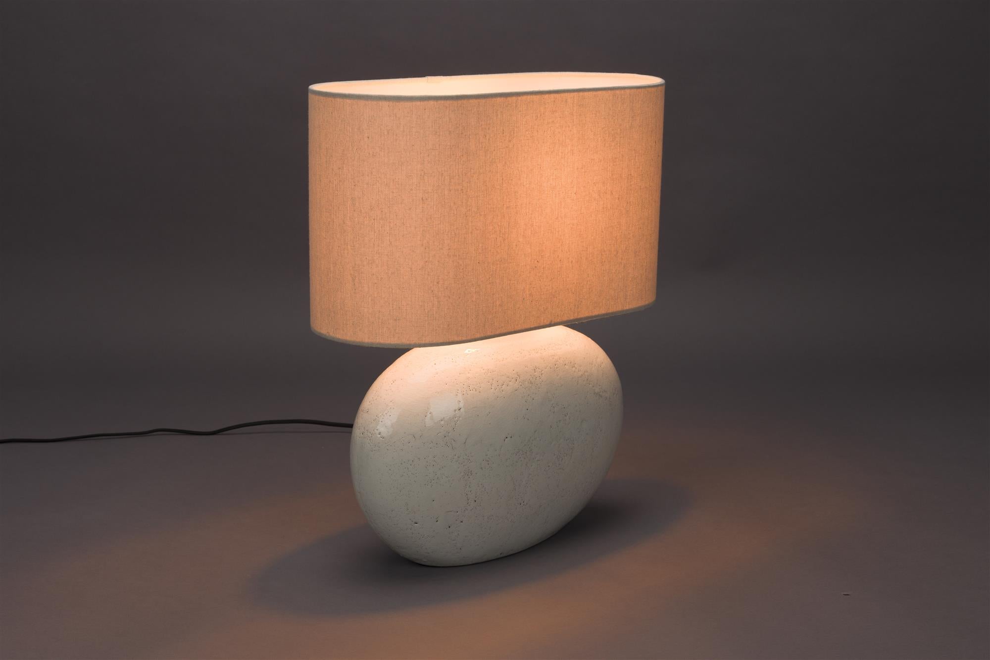 Hailey Tischlampenlicht Beige Keramik