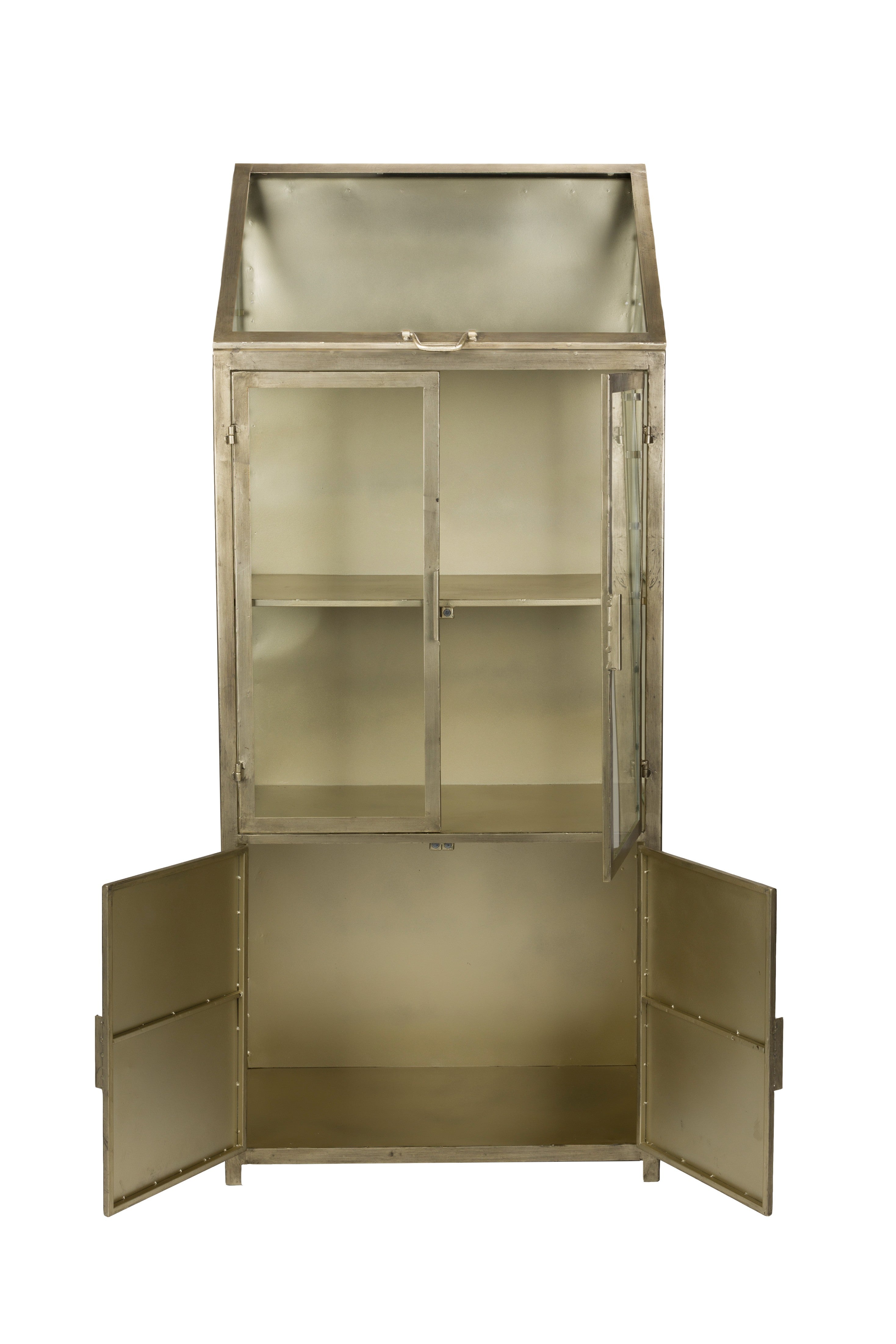 MONVISO industrial showcase antique gold