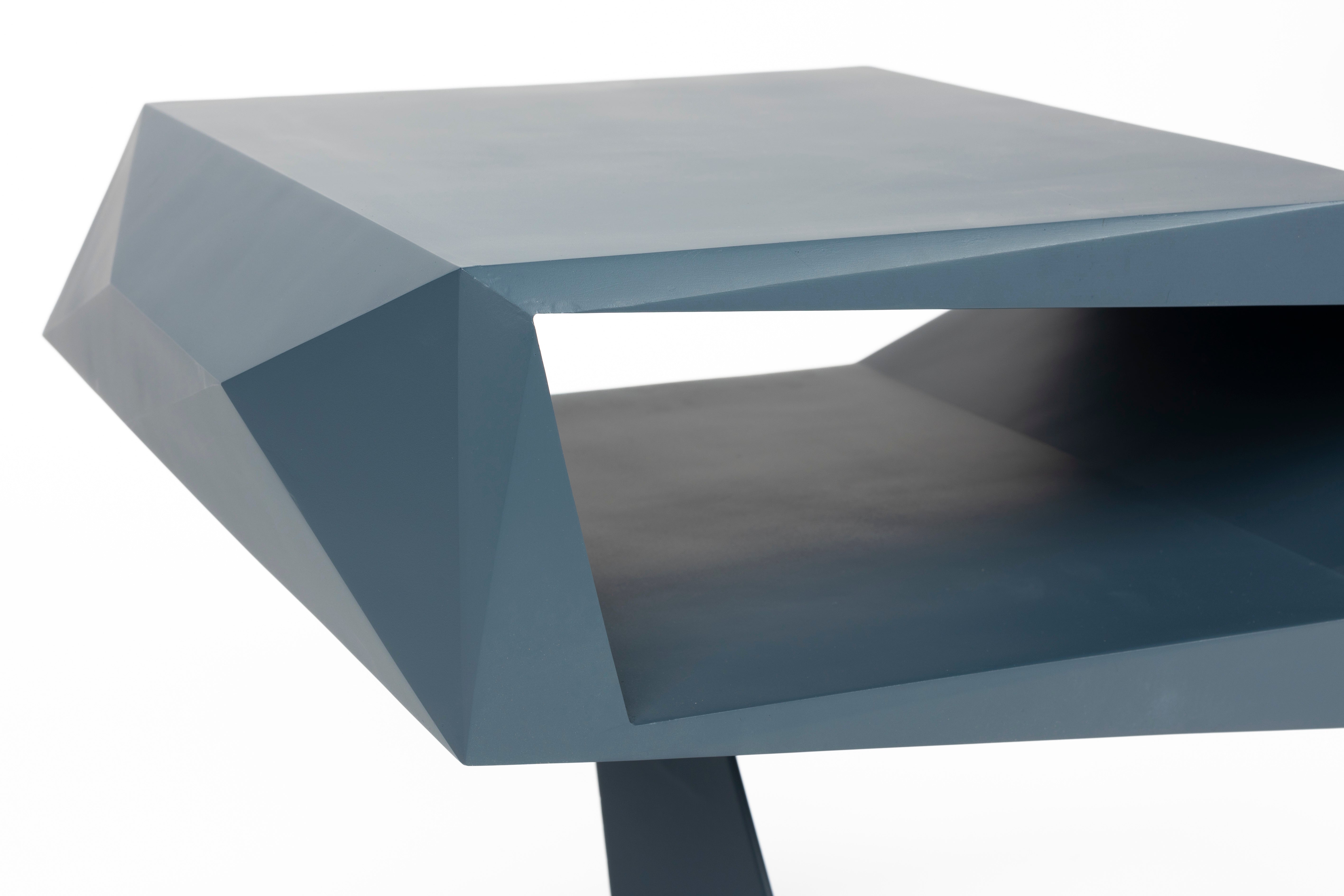 Beistelltisch NORTH - SPACE BLACK granatblau