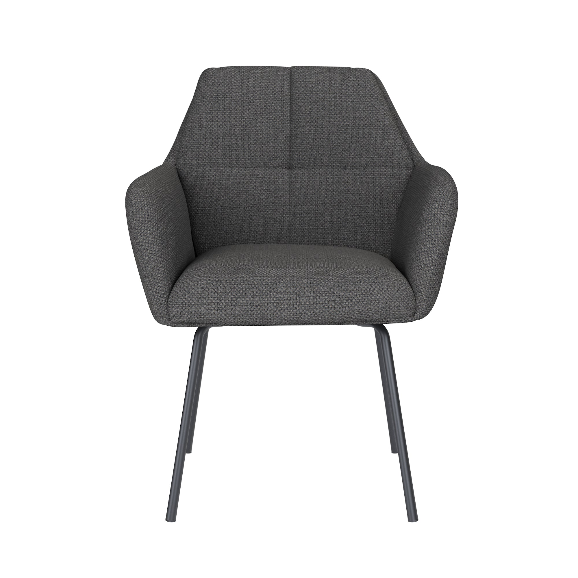 PETE chair gray with black base