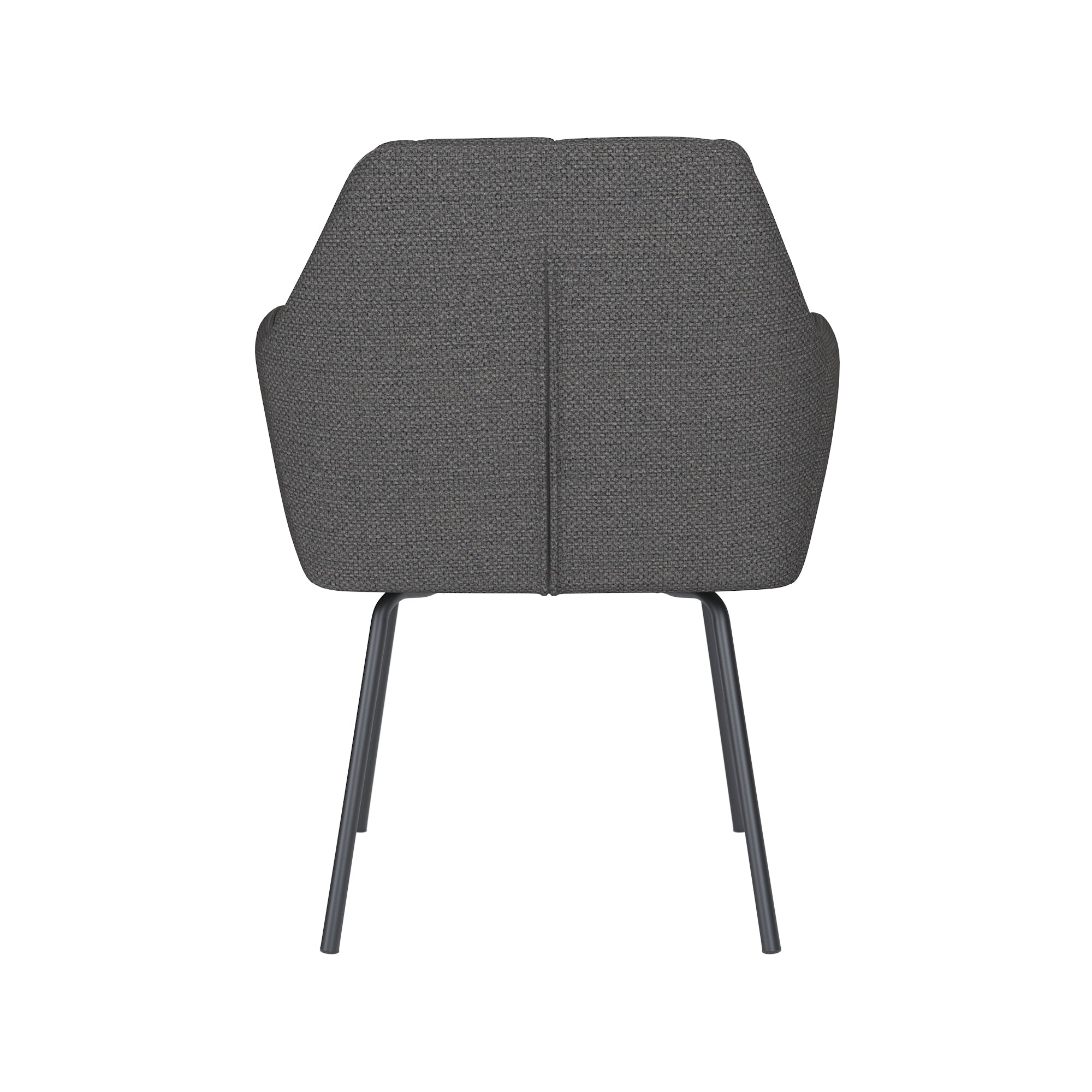 PETE chair gray with black base
