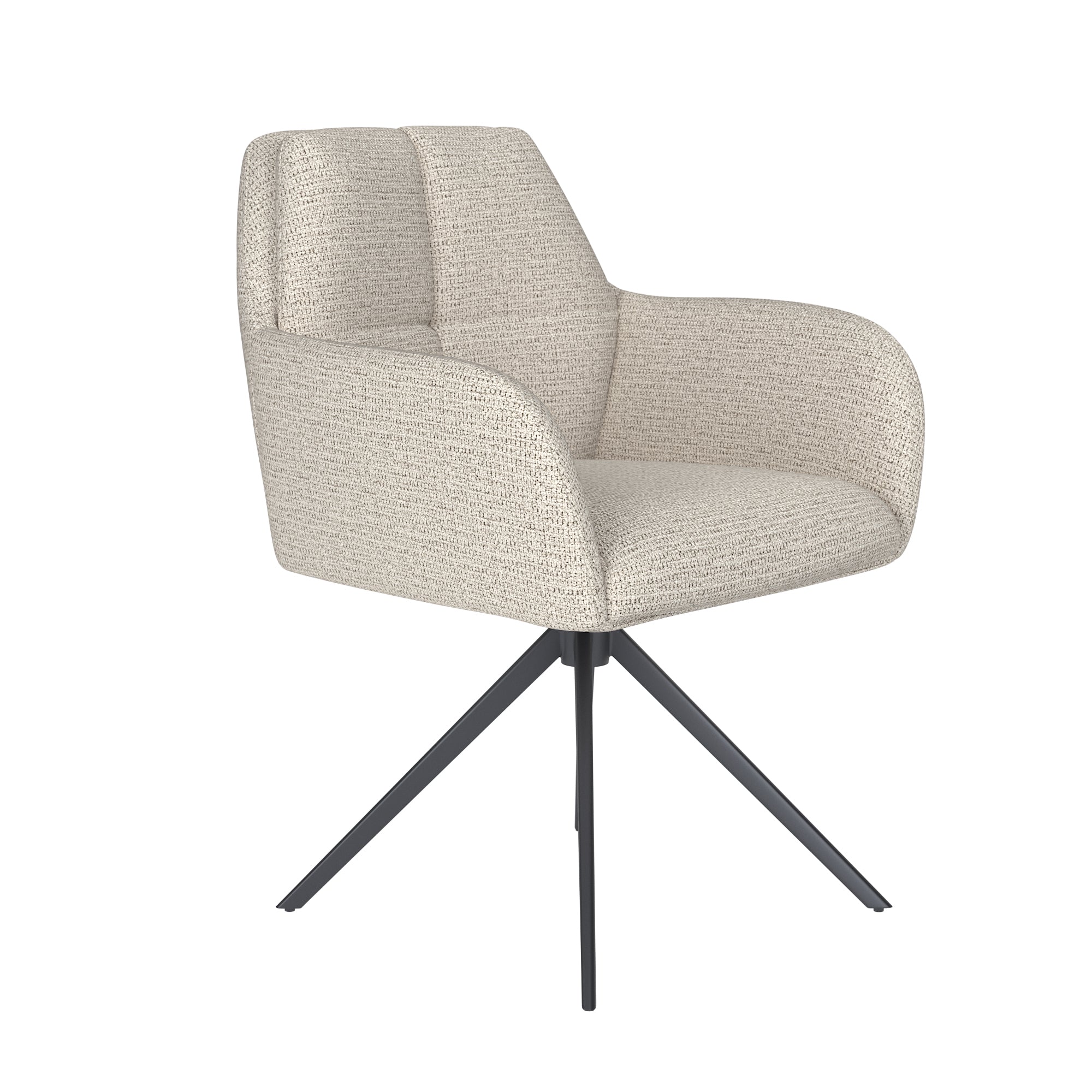 PETE chair white with black base