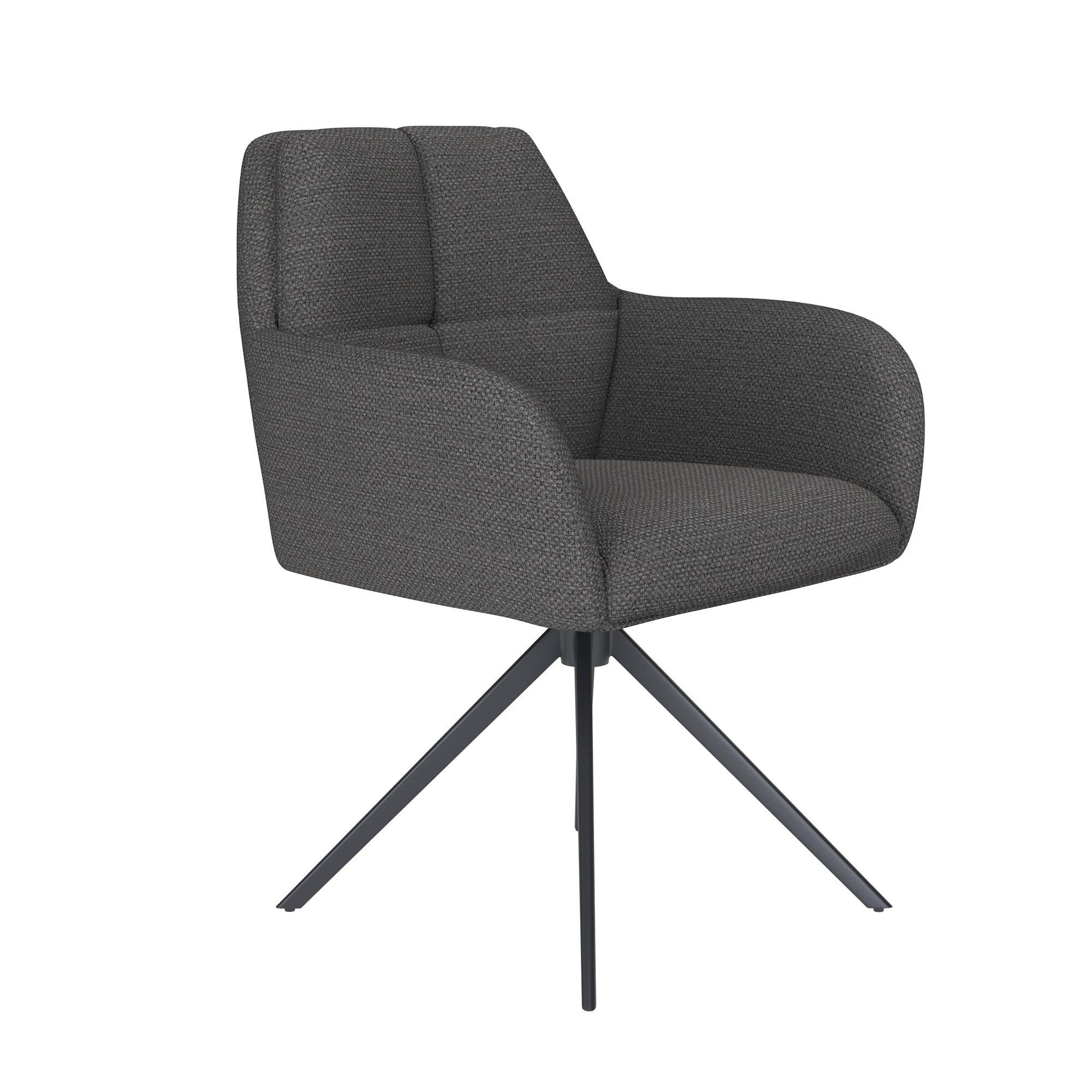 PETE chair gray with black base