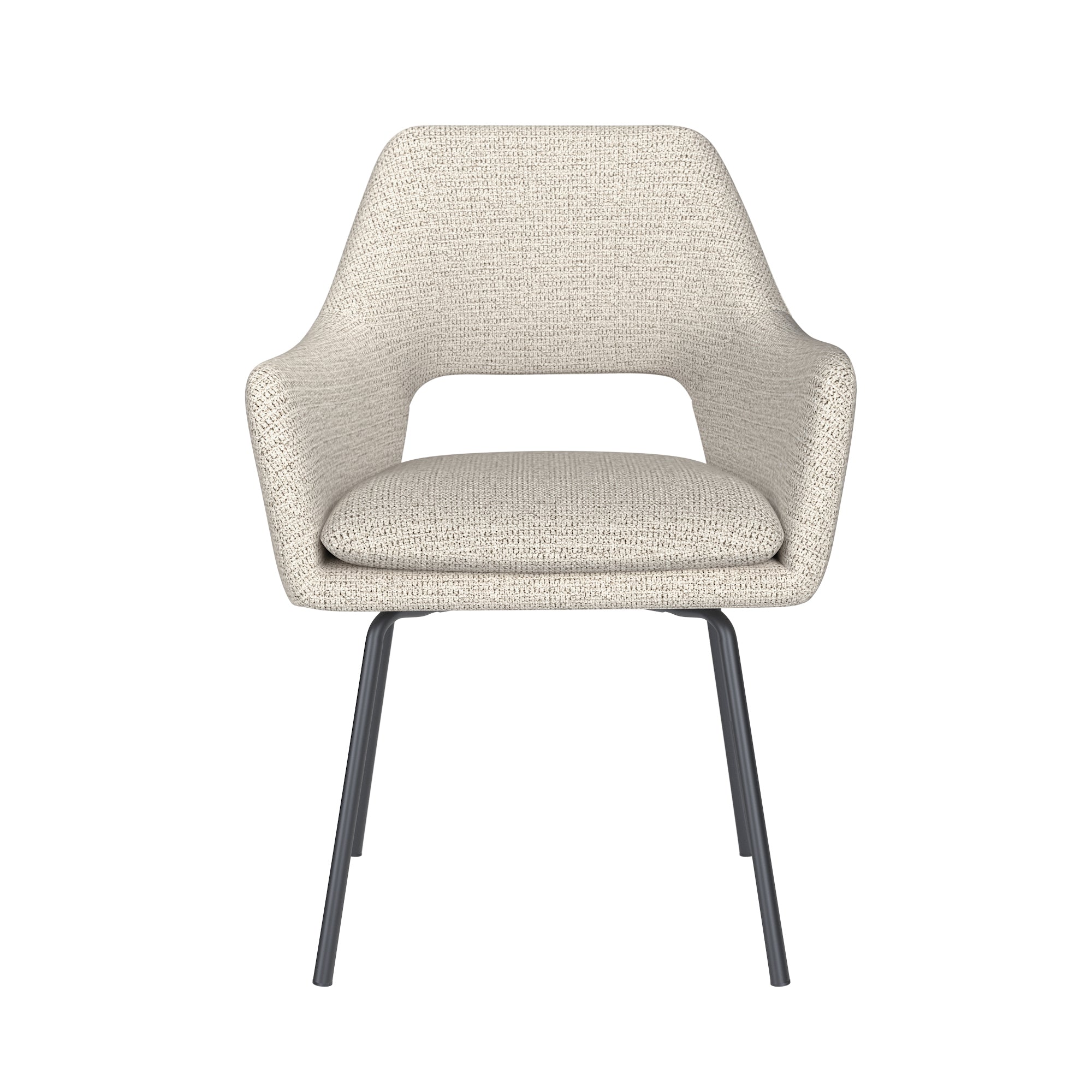 MOS Chair white with black base