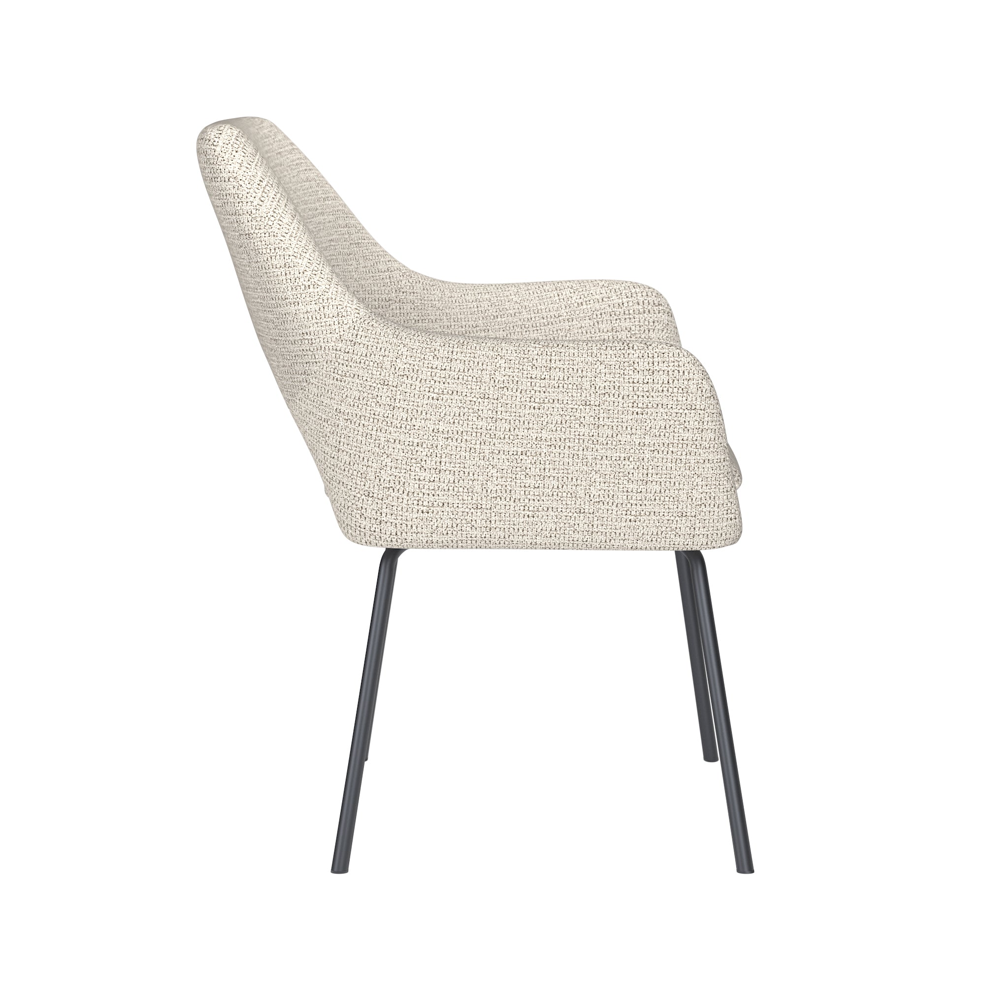 MOS Chair white with black base