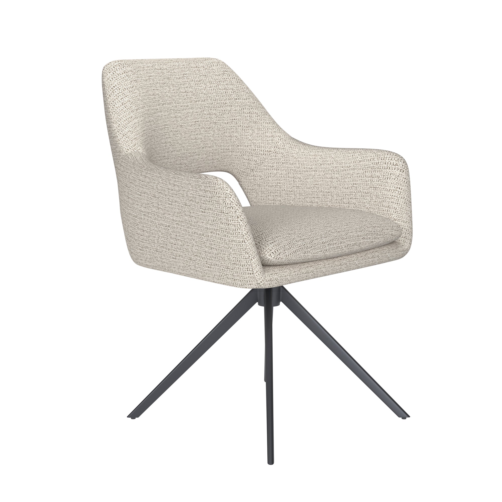 MOS Chair white with black base
