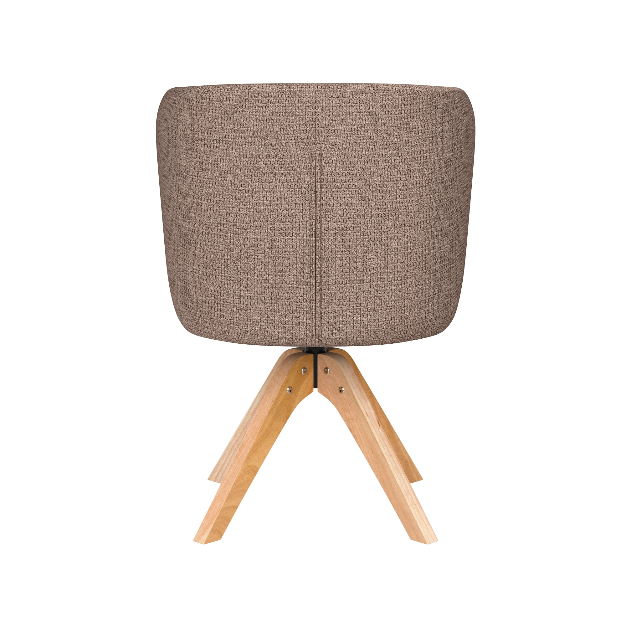 Drehstuhl STAN taupe mit Holzfuß