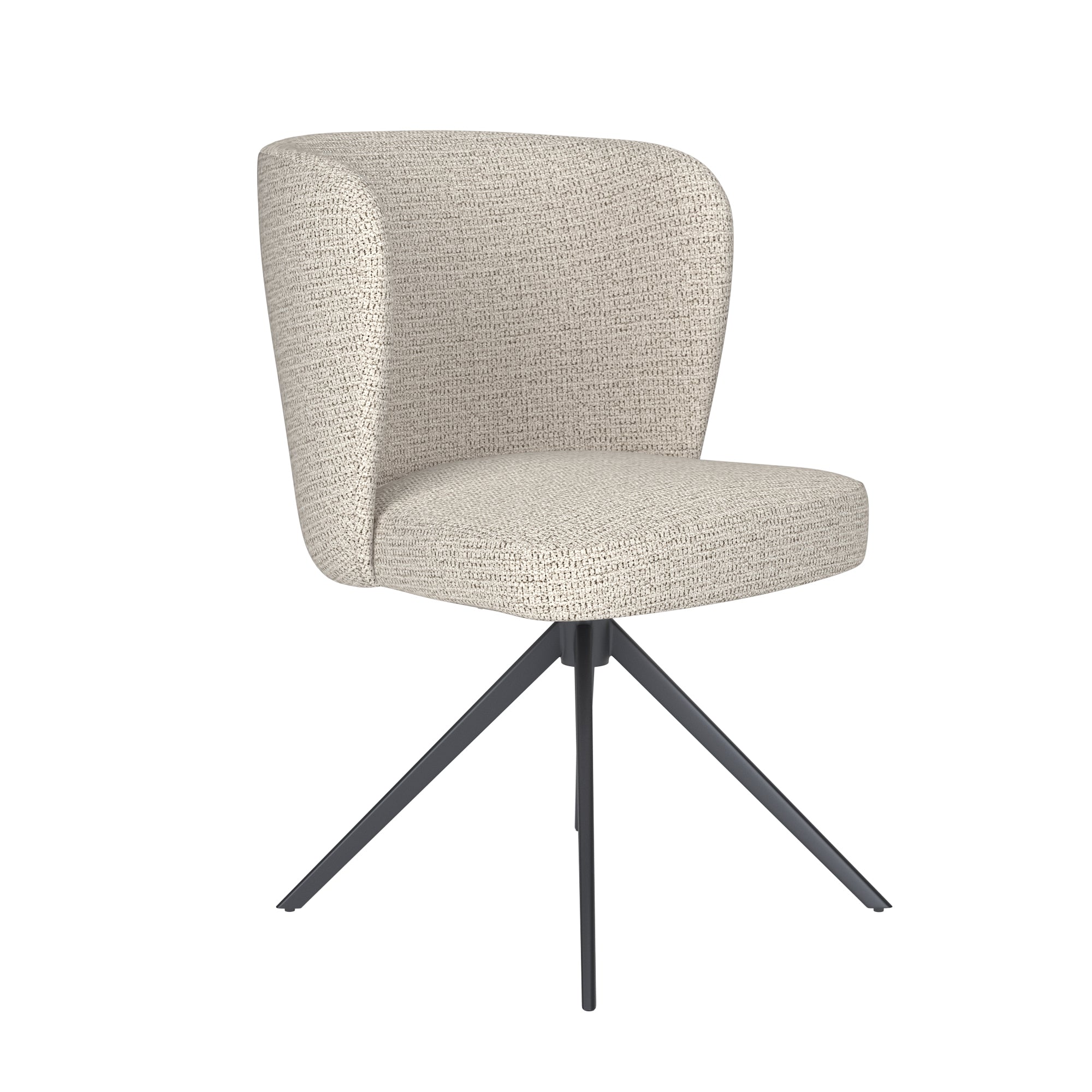 STAN Chair white mélange with black base