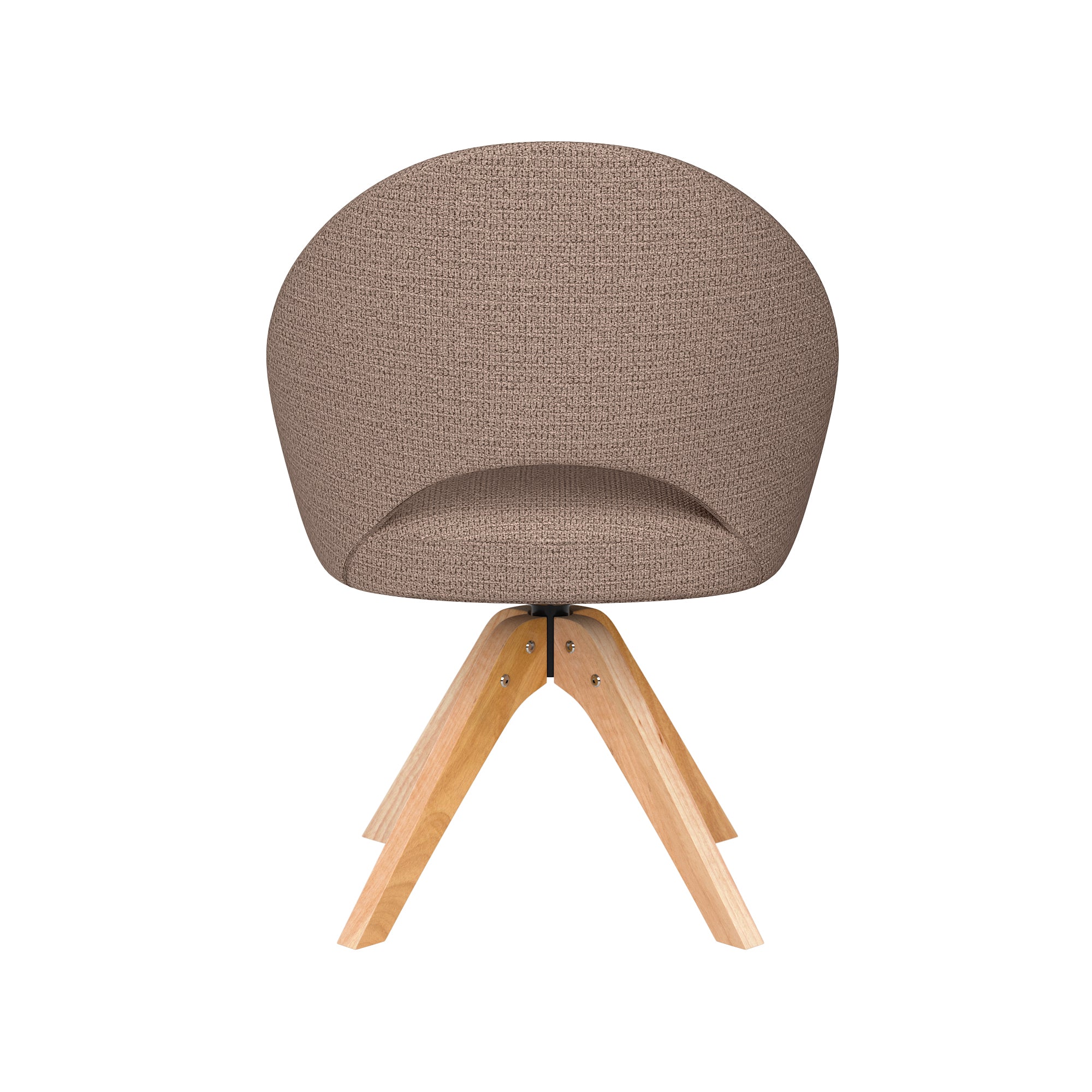 Drehstuhl MICK taupe mit Holzfuß