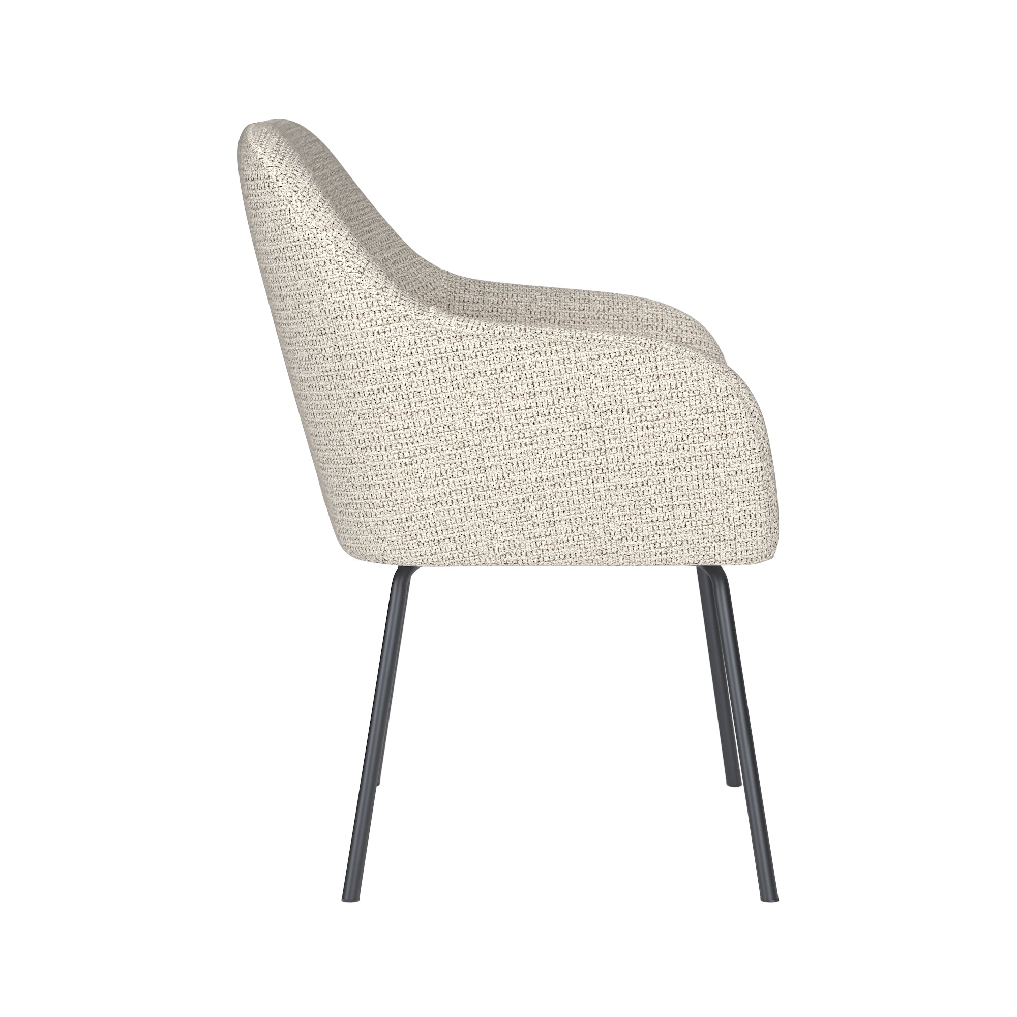 OTIS chair light gray with black base