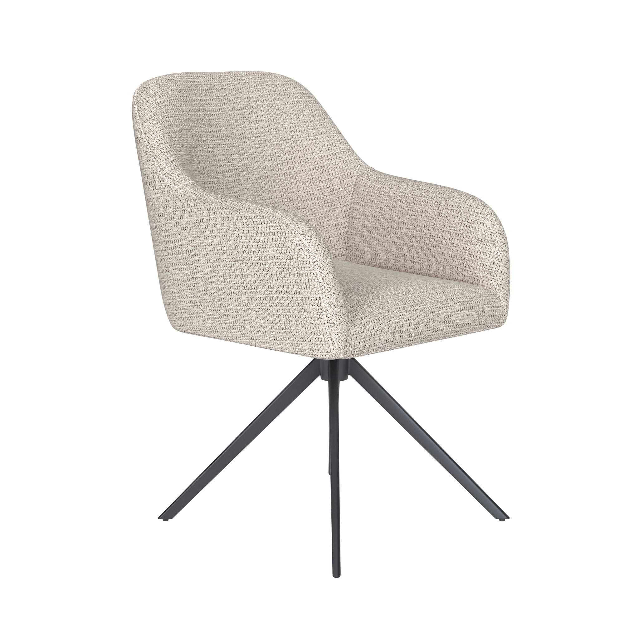 OTIS chair light gray with black base