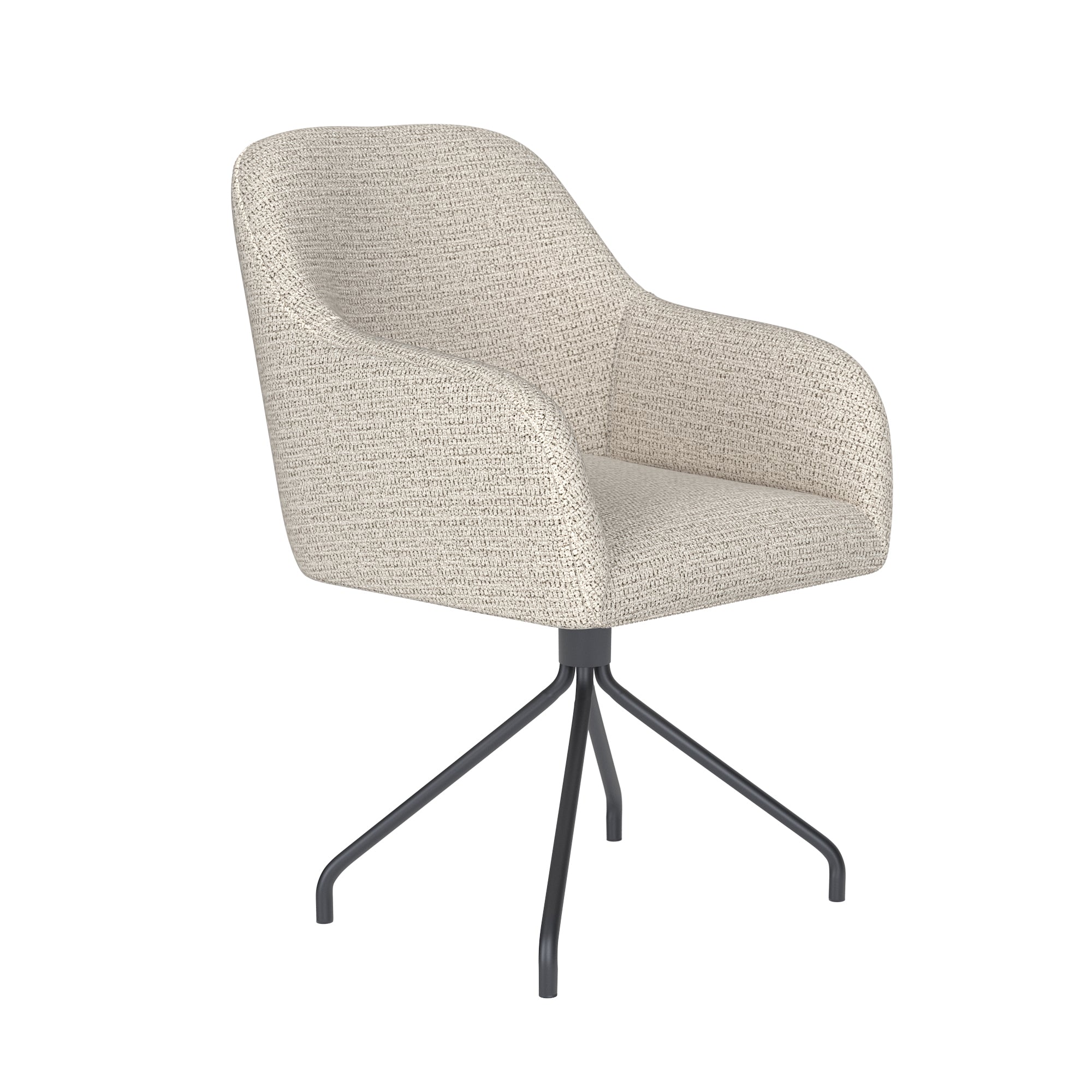 OTIS chair light gray with black base
