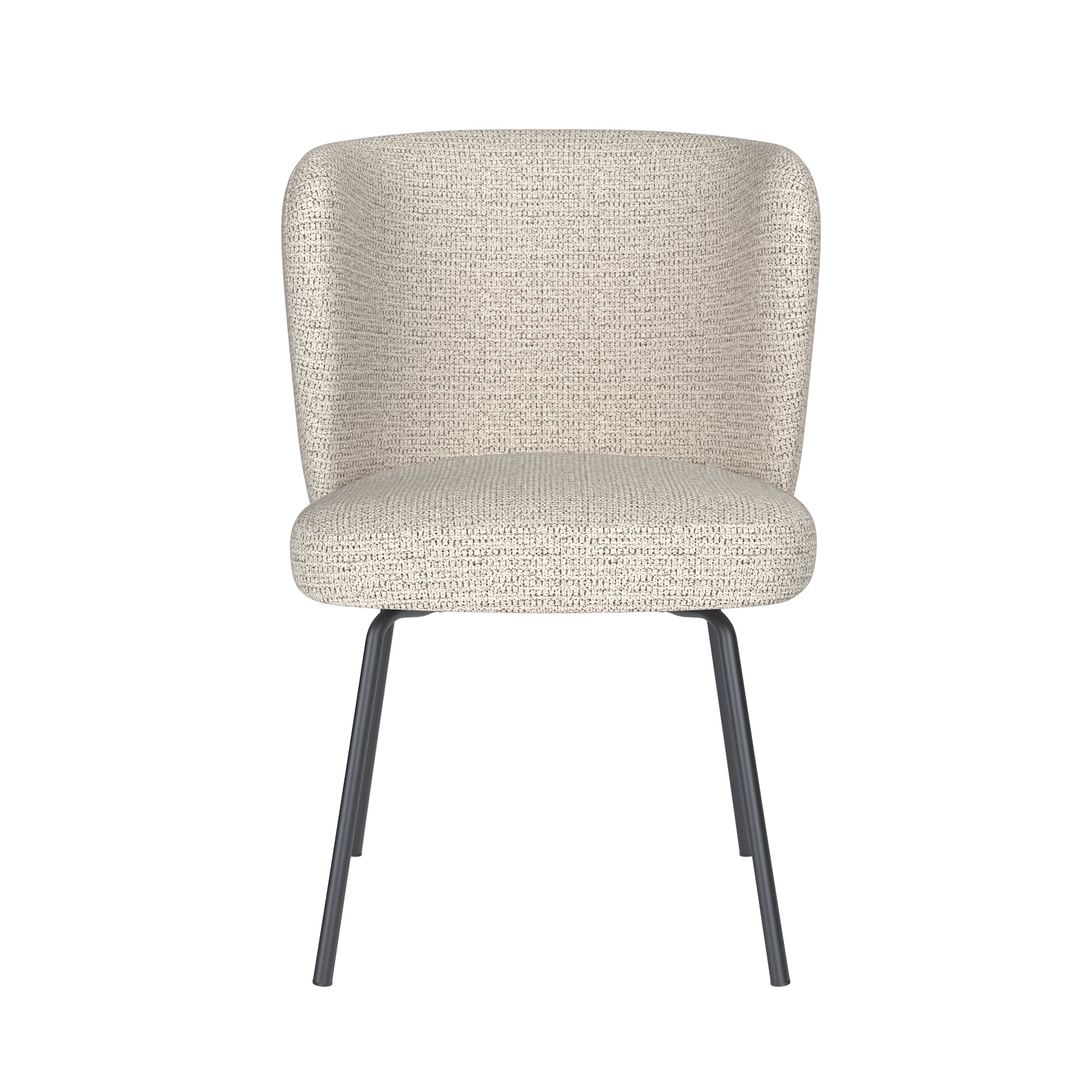 STAN Chair white mélange with black base