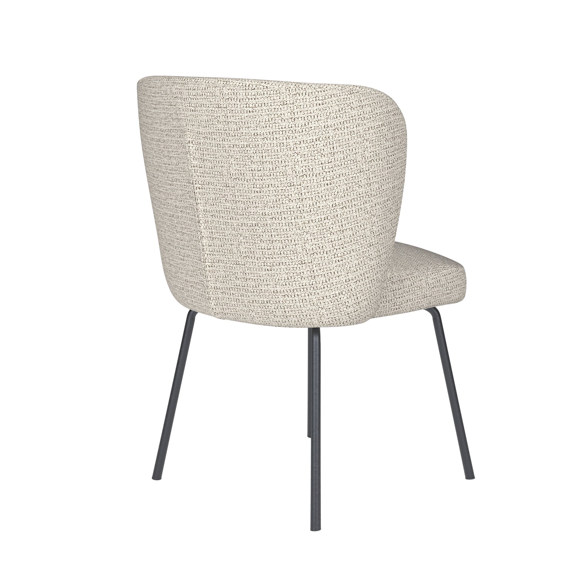 STAN Chair white mélange with black base