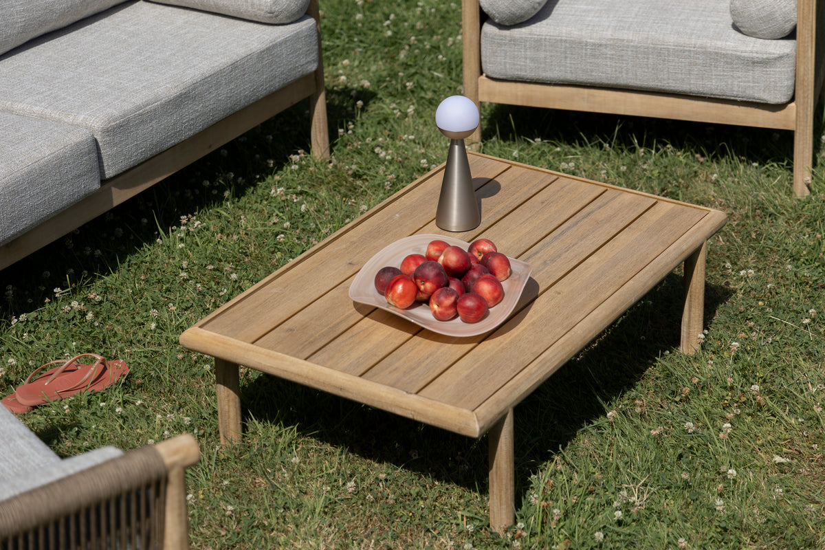 Gartenmöbelset OASIS grau mit Akazienholz
