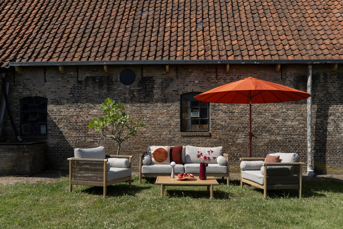 Gartenmöbelset OASIS grau mit Akazienholz