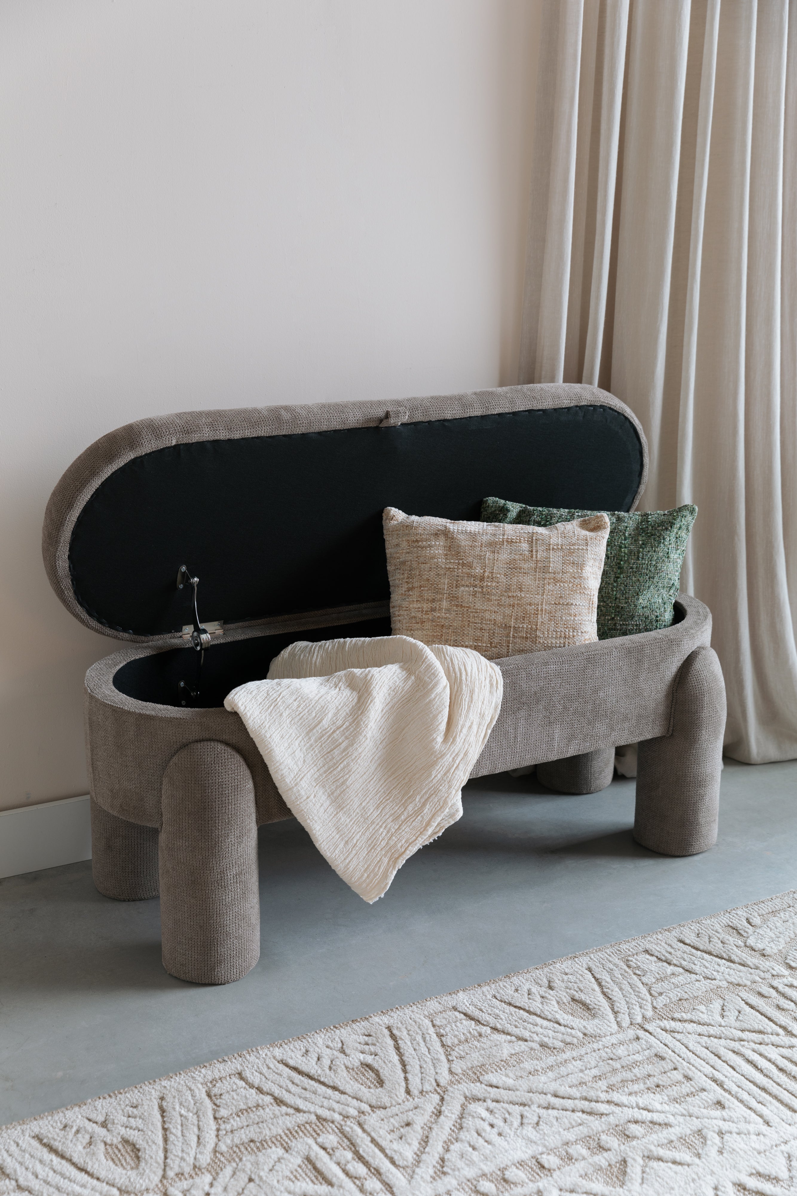 Sitzbank mit Stauraum ORLY beige