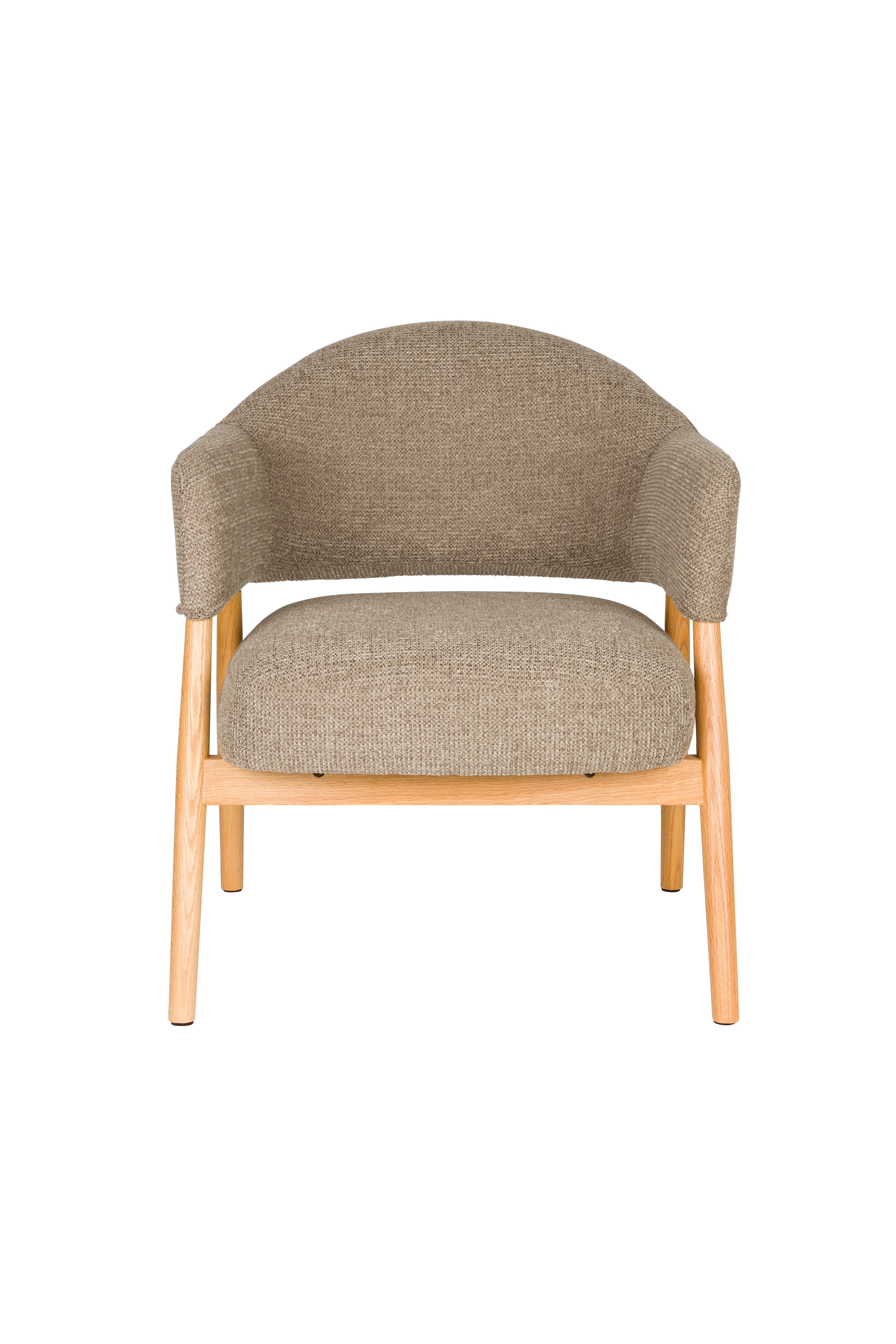 Sessel INDY braun mit Holzgestell