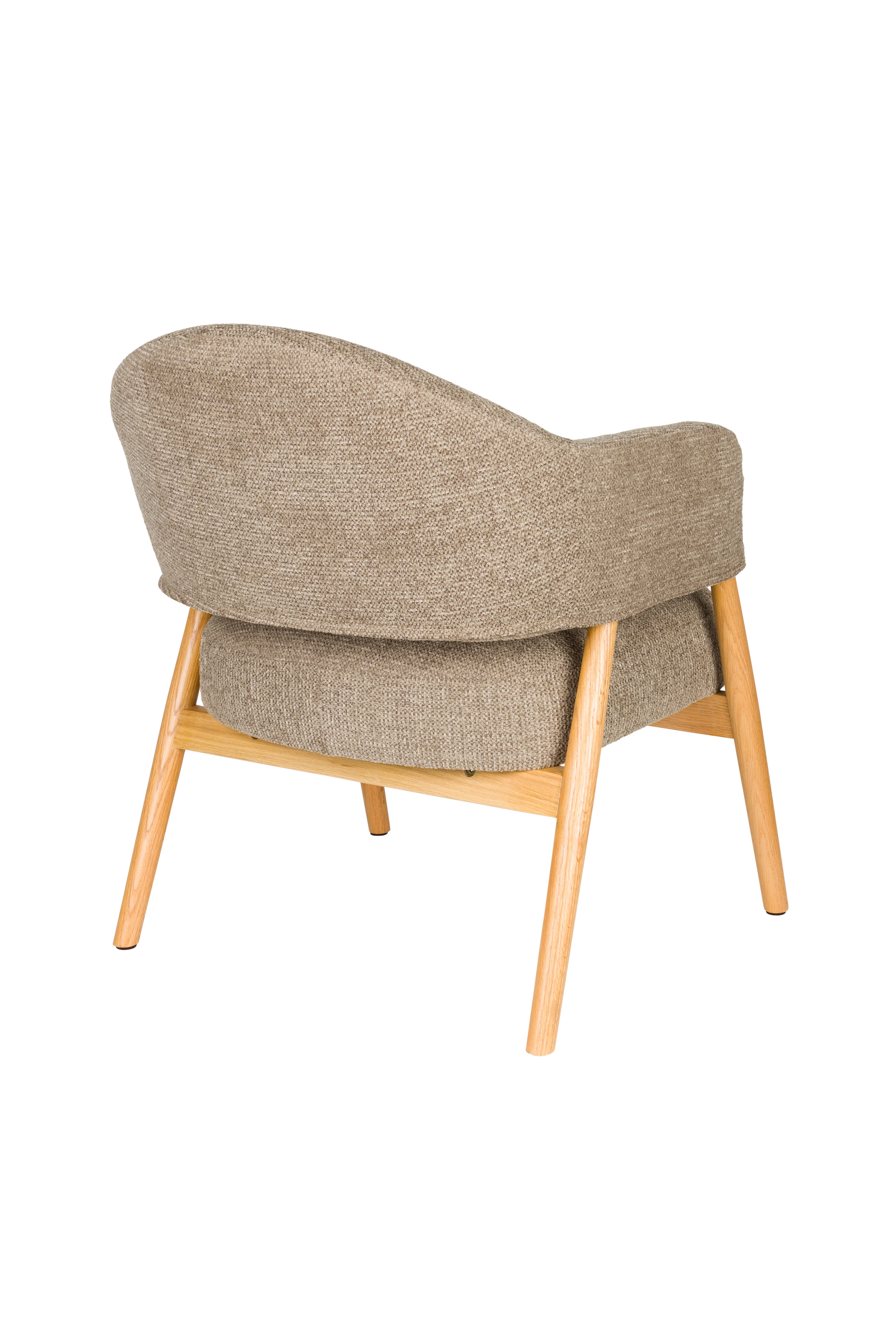 Sessel INDY braun mit Holzgestell