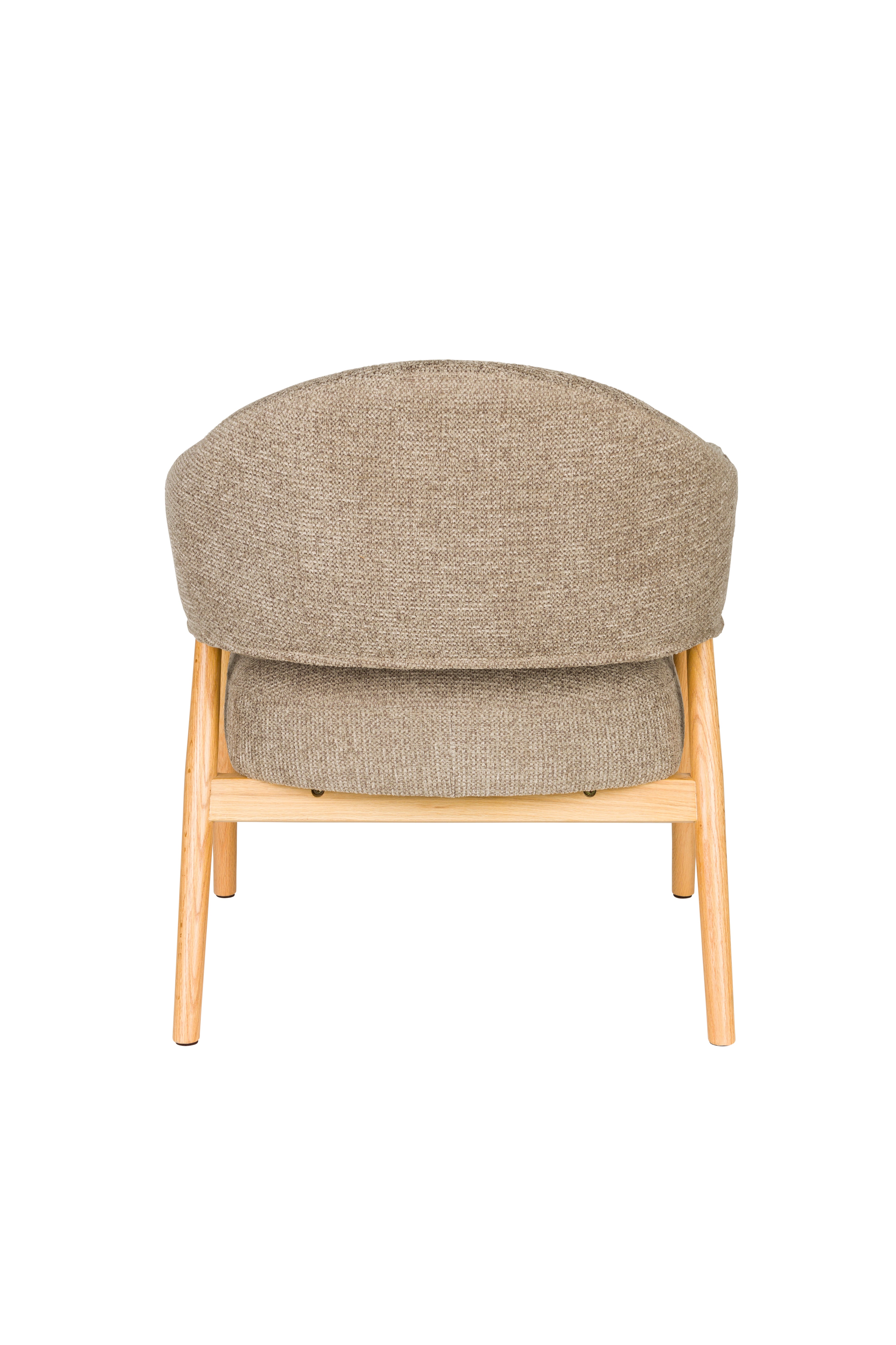 Sessel INDY braun mit Holzgestell