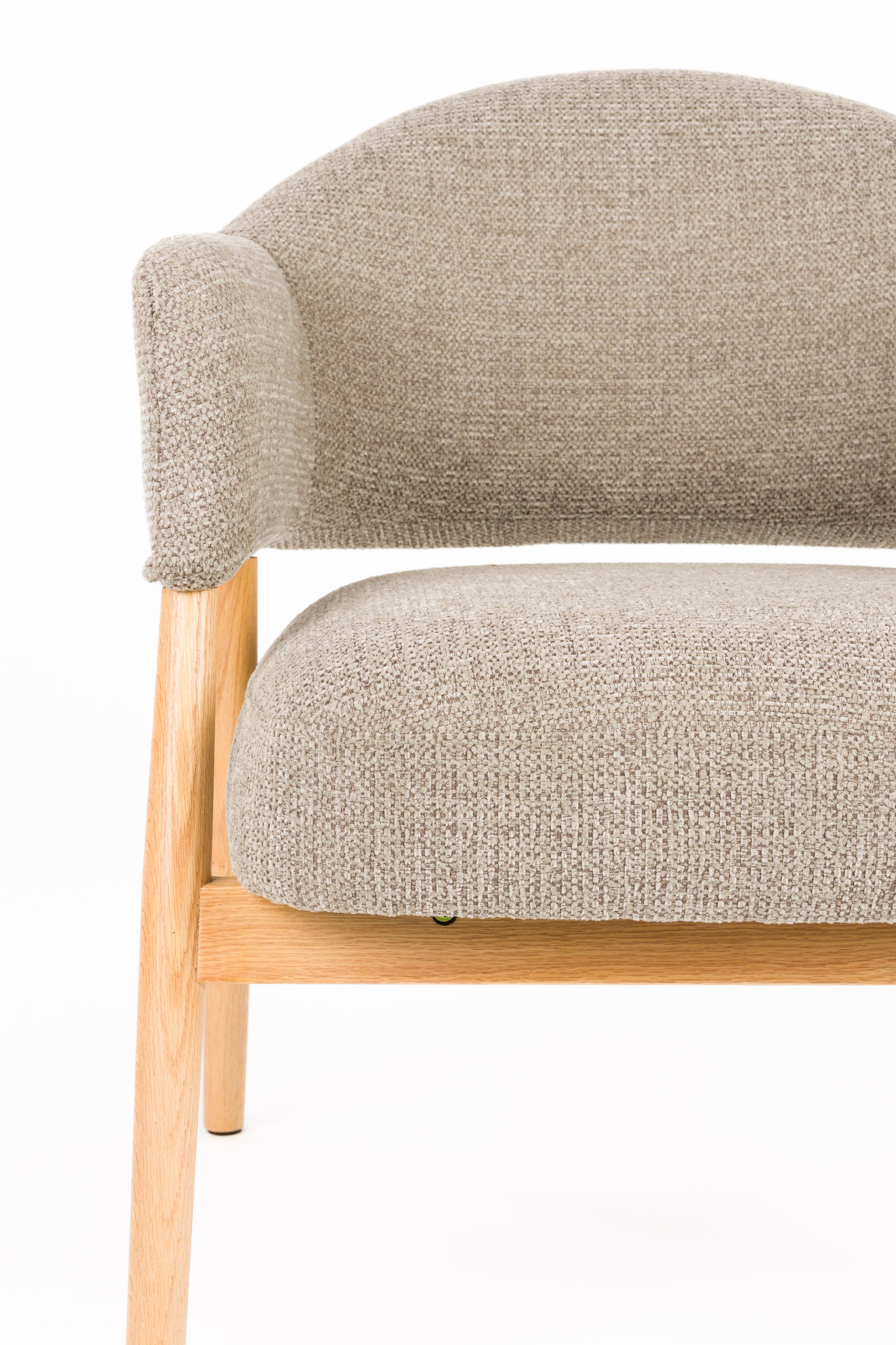 Sessel INDY braun mit Holzgestell
