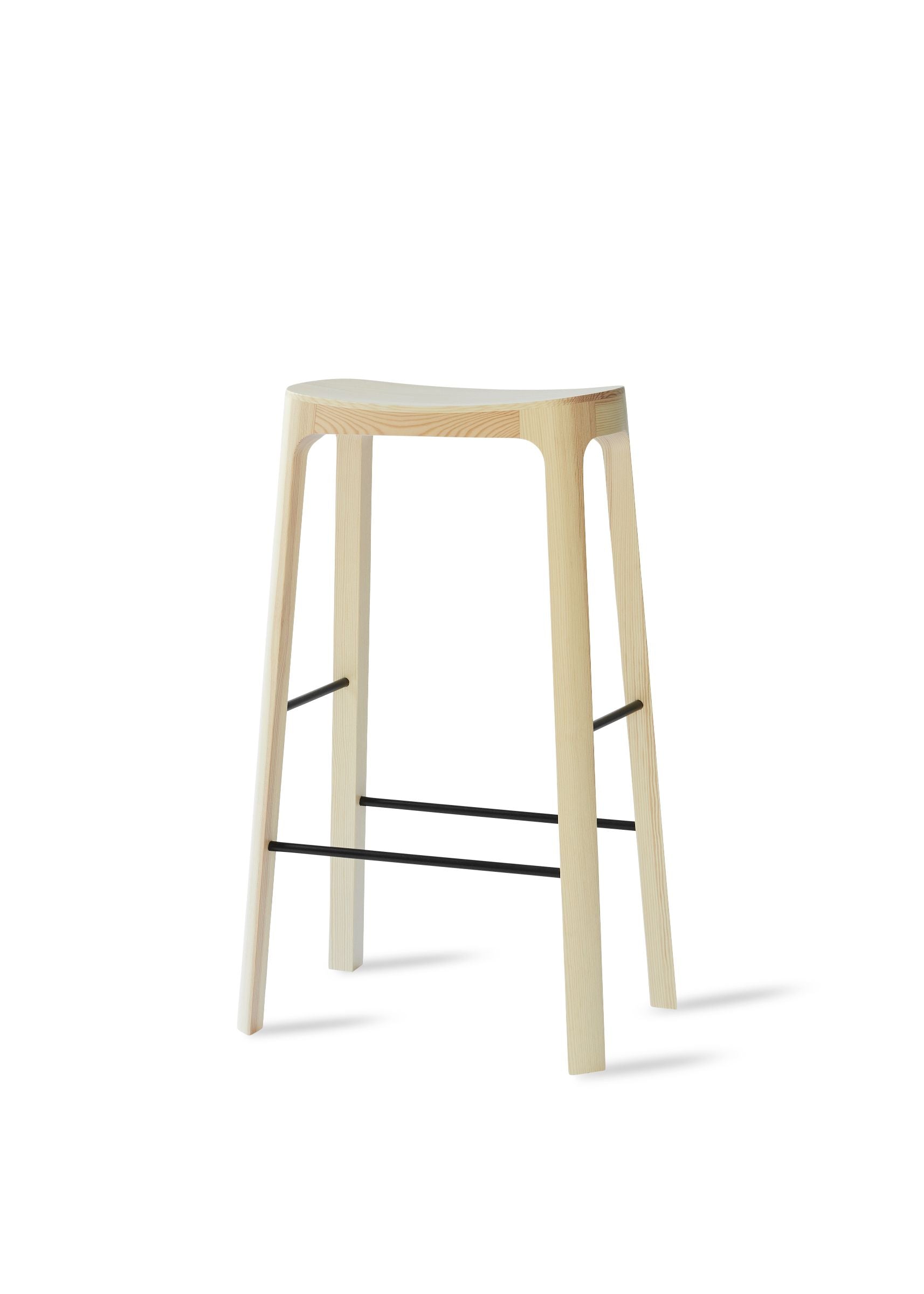 CROFTON Pine Wood Stool