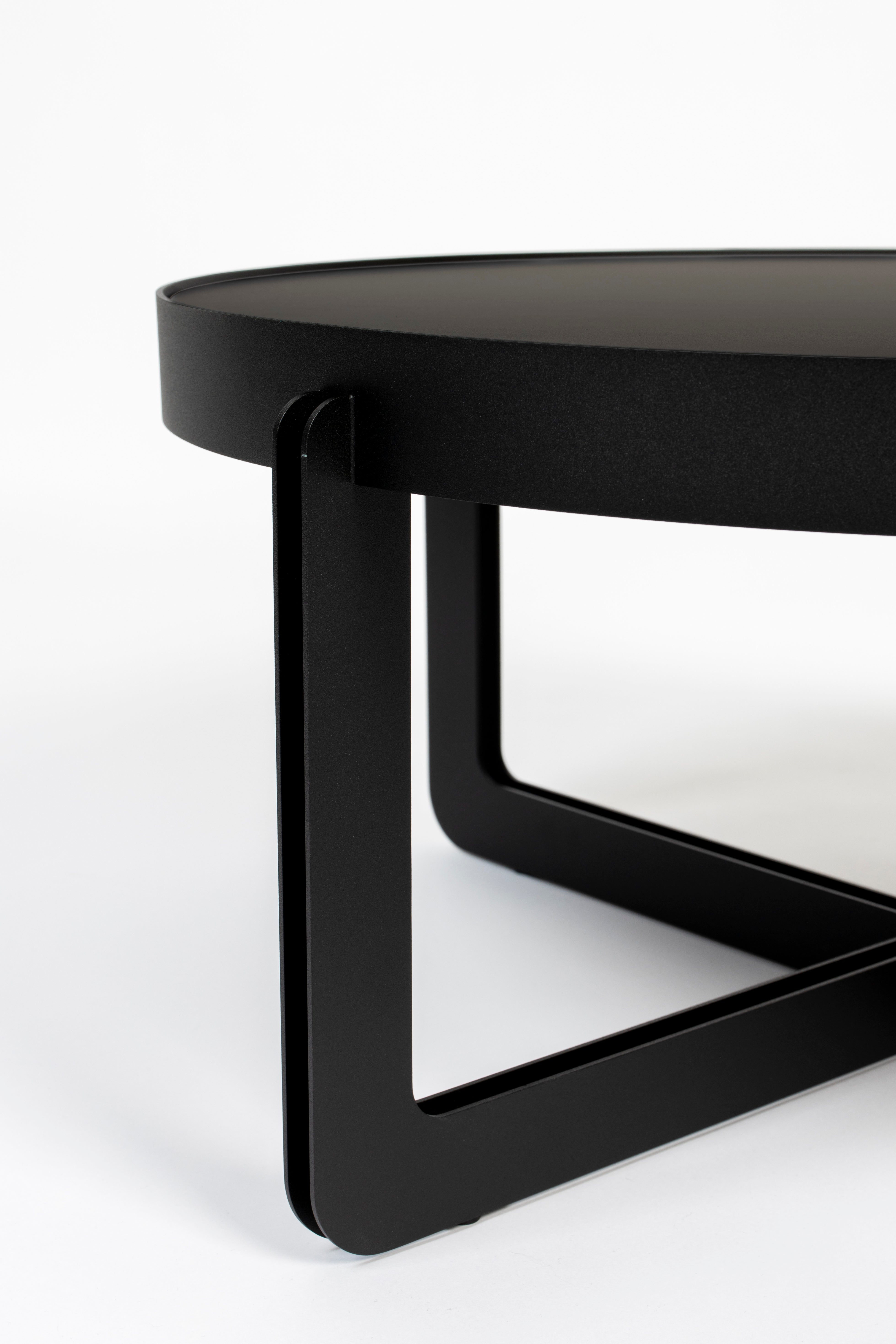 Couchtisch CENTRE ROUND schwarz