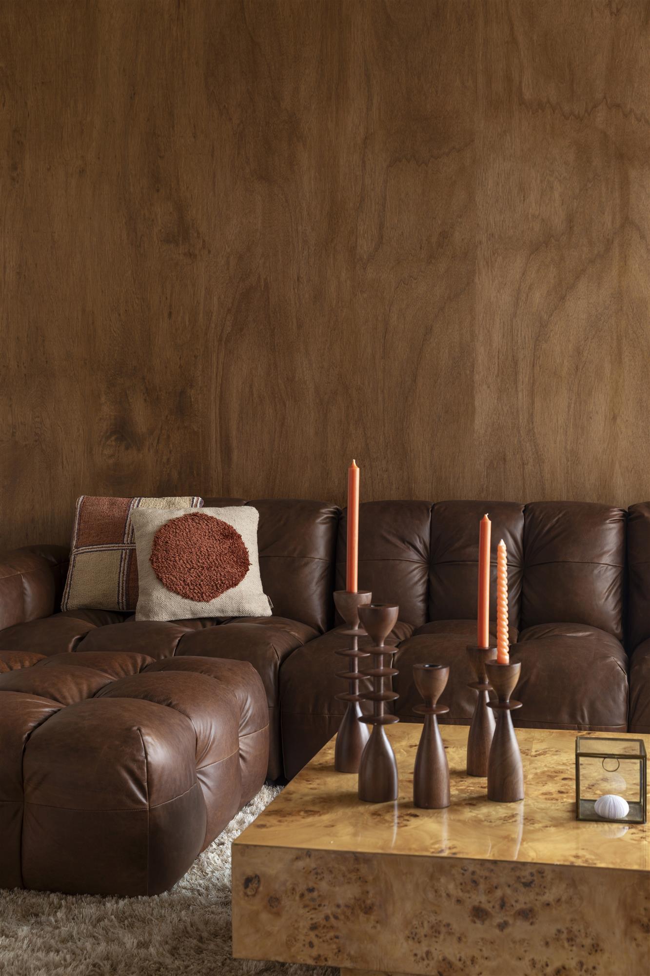 Sofa 4,5-sitzige HACKMAN cognac Leder