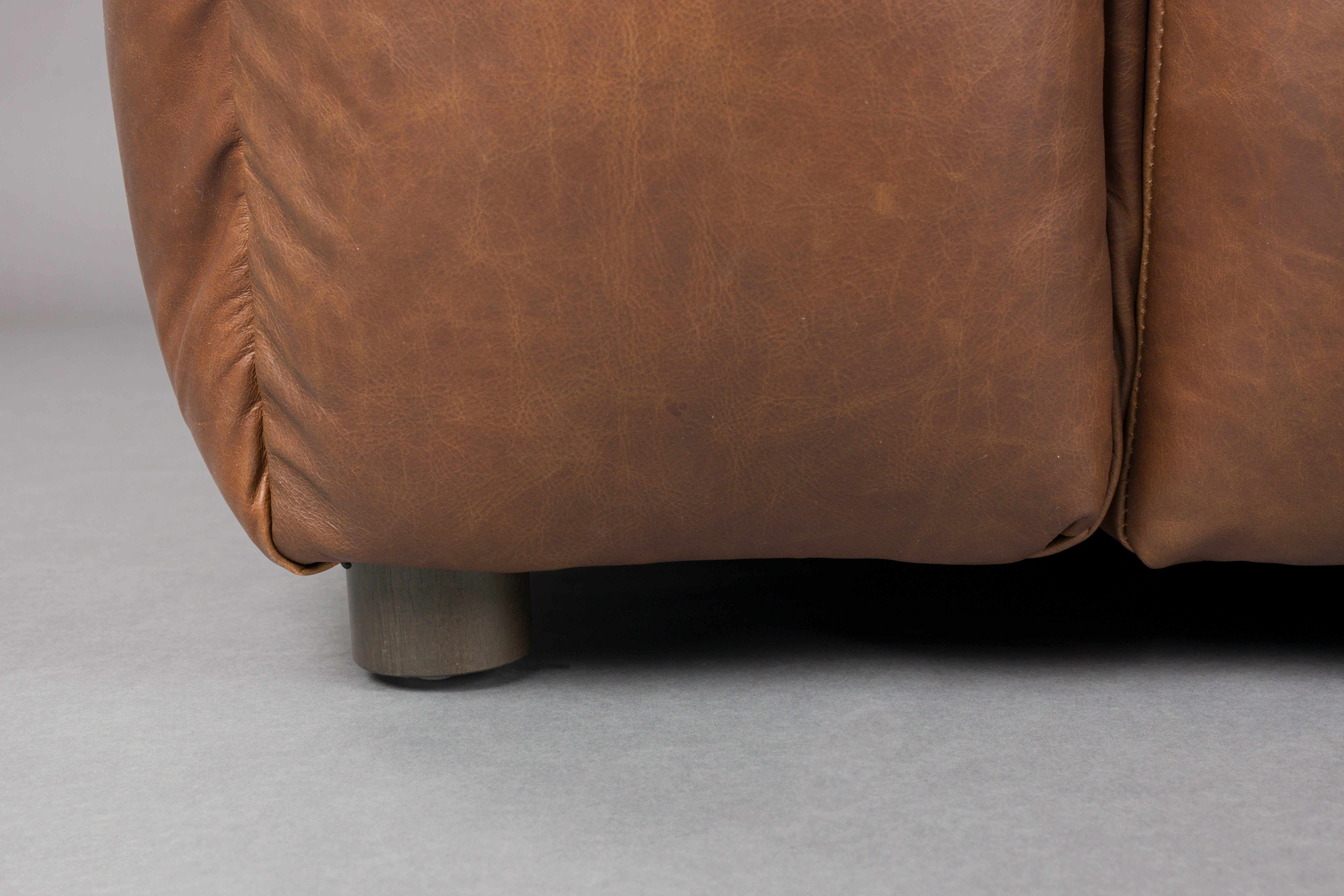 Sofa 4,5-sitzige HACKMAN schokoladenbraunes Leder