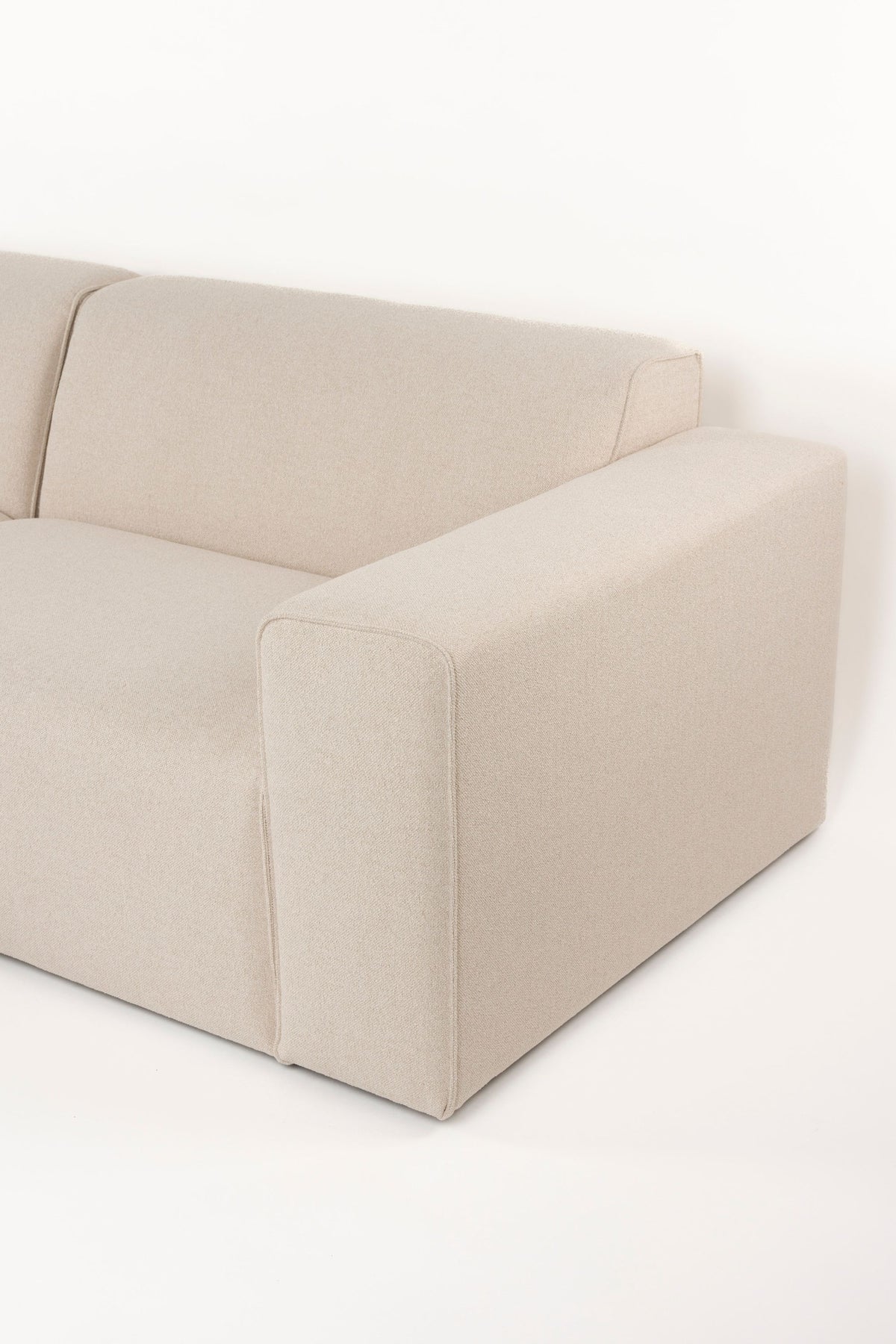 Sofa 3-osobowa MILKA piaskowy lewostronny – ujęcie 6