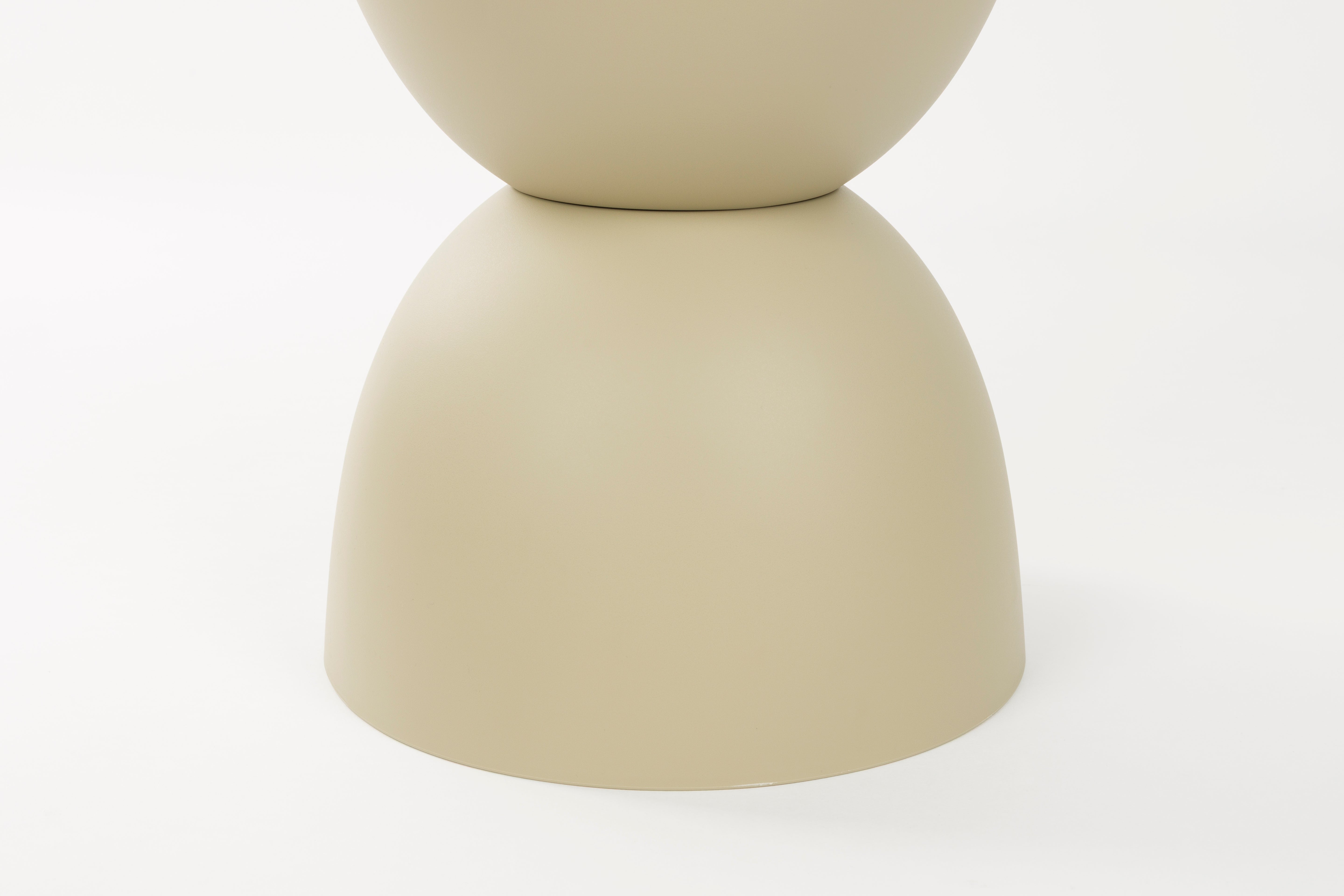 Gartenkaffee-Tisch mit Stauraum MARA beige