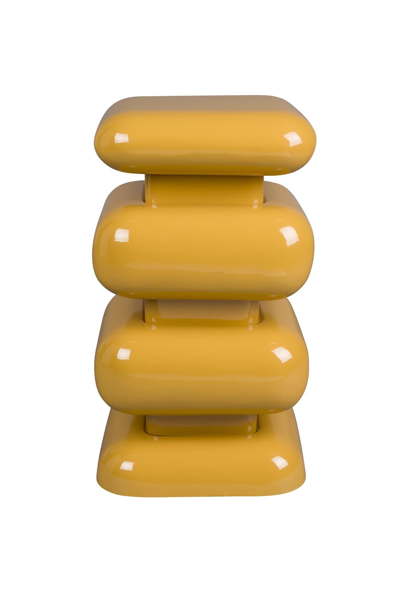 STUBBY yellow side table