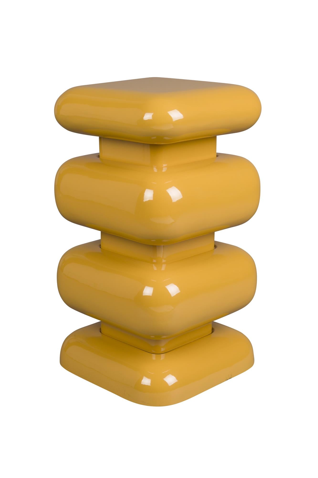 STUBBY yellow side table