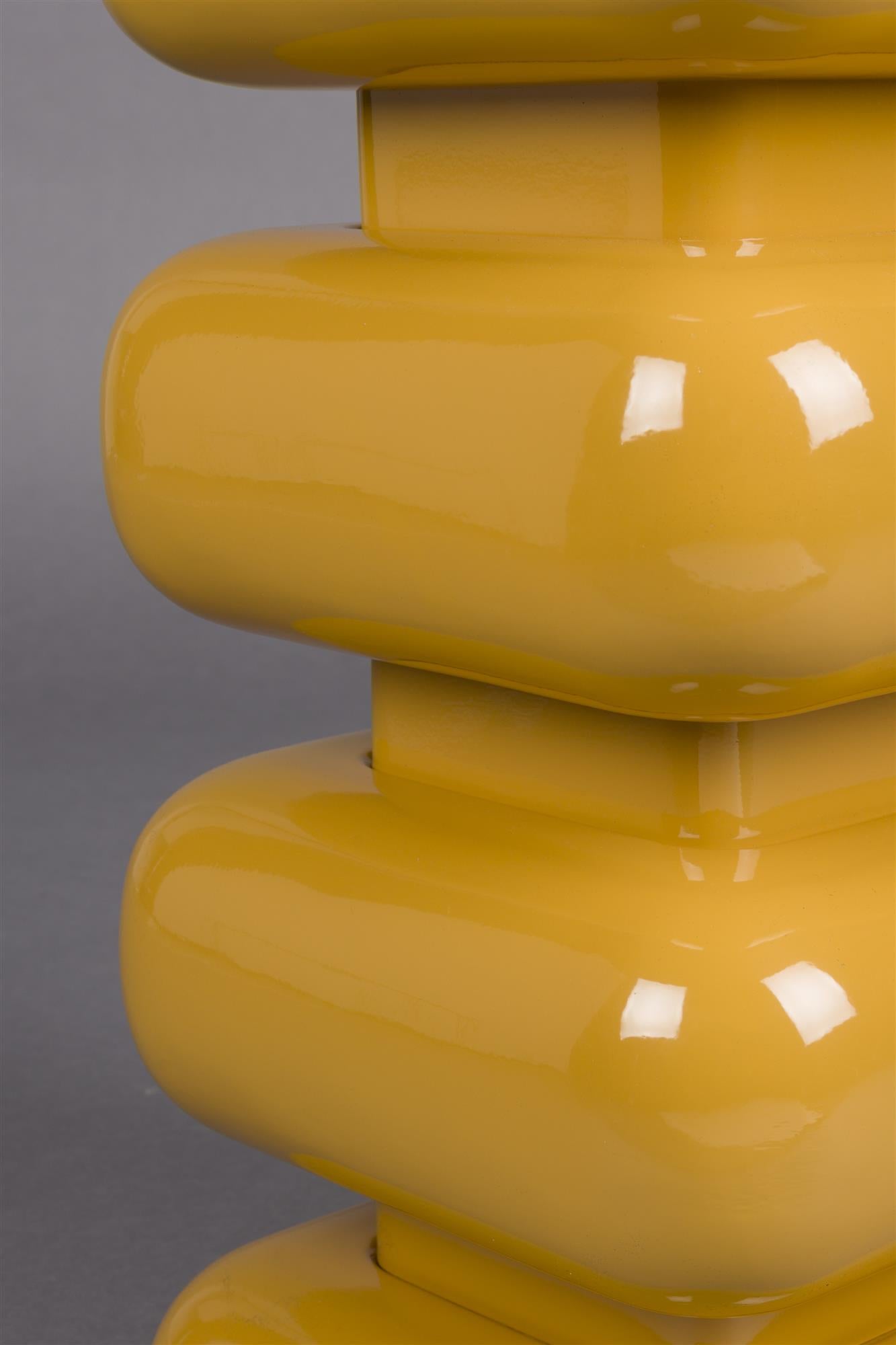 STUBBY yellow side table