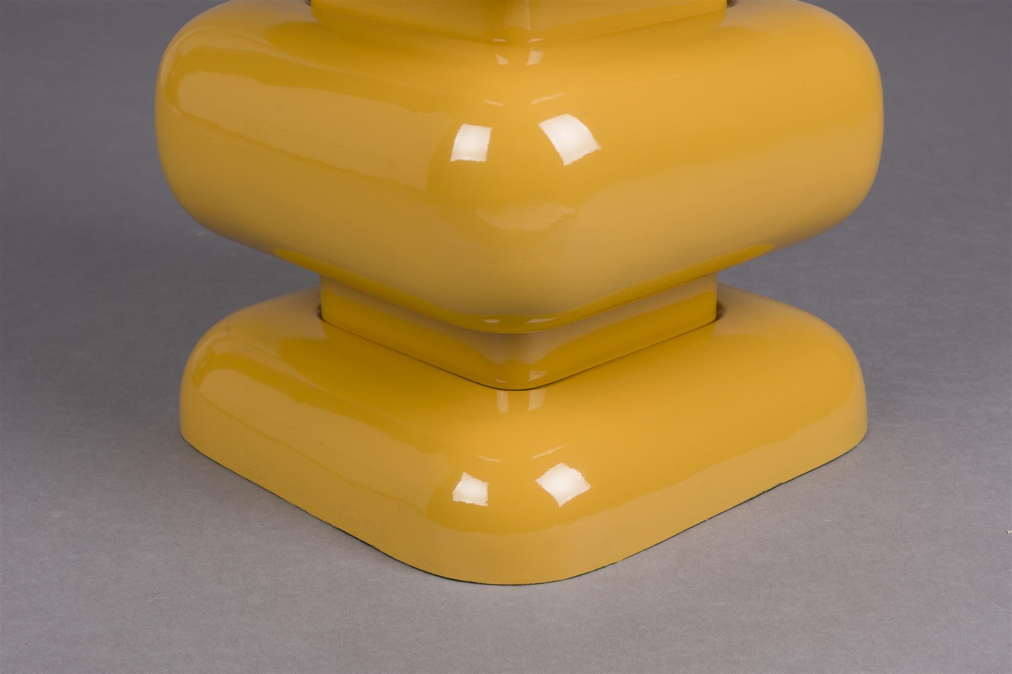 STUBBY yellow side table