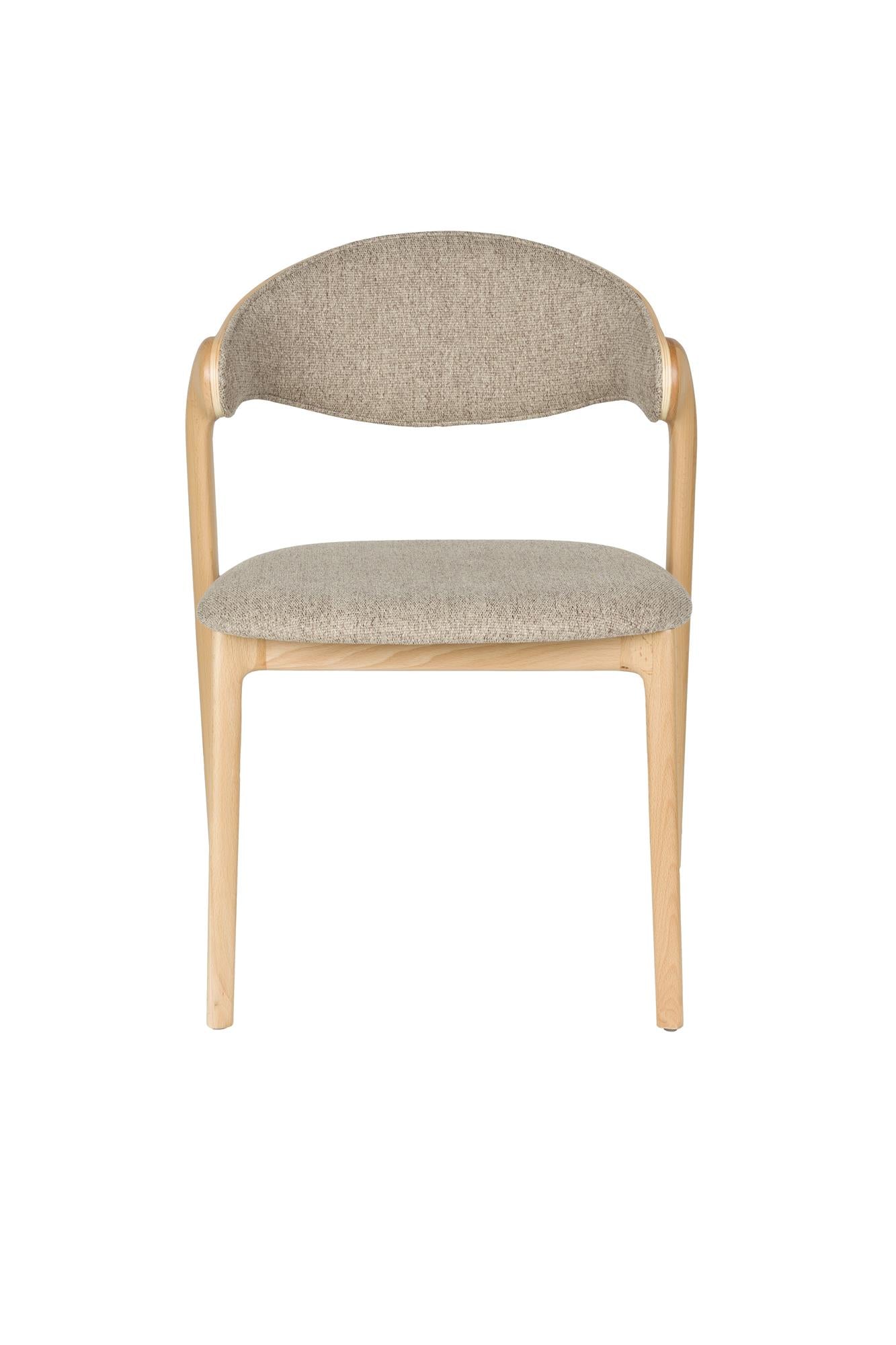 Stuhl BABINGTON braun mit Holzgestell