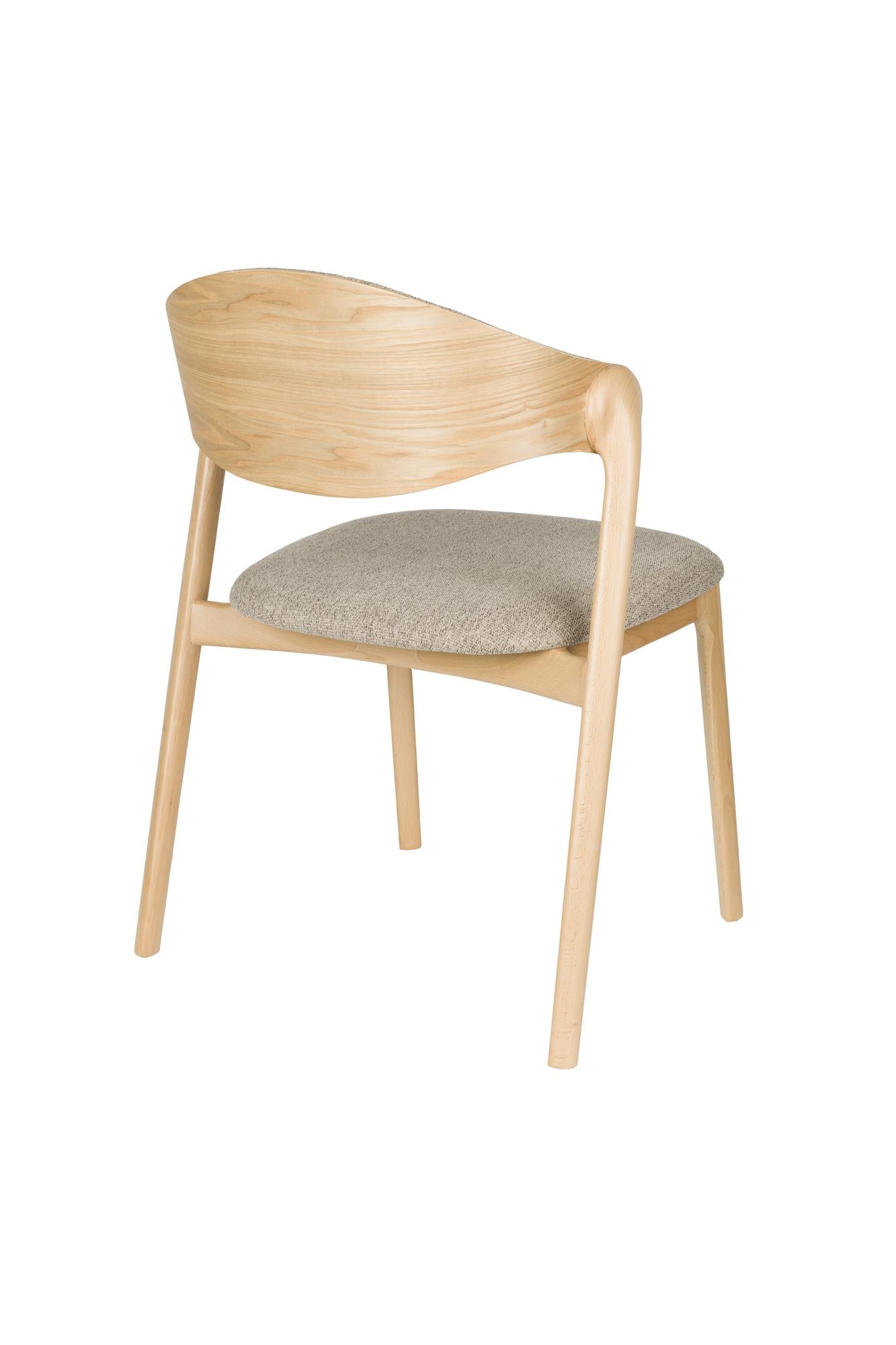 Stuhl BABINGTON braun mit Holzgestell