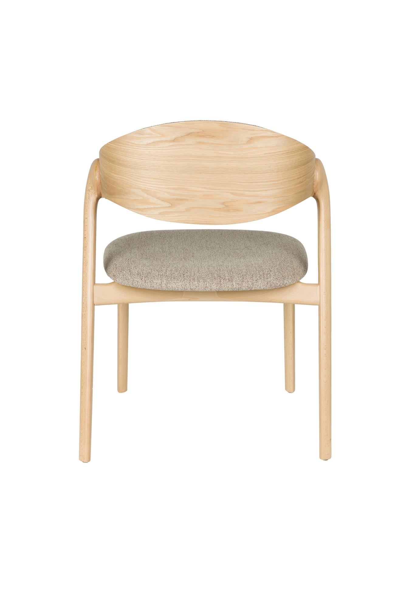 Stuhl BABINGTON braun mit Holzgestell
